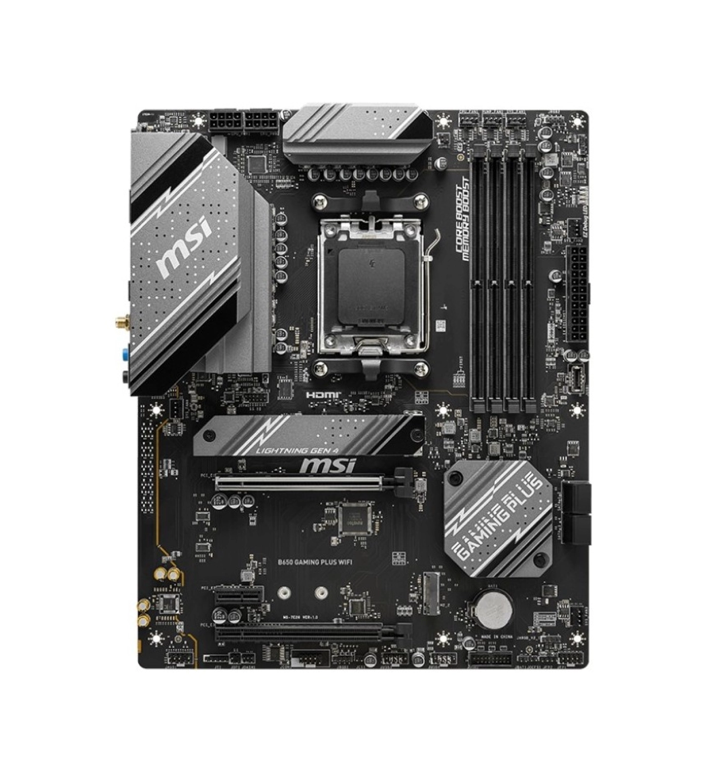 Msi Mb B650 Gaming Plus Wifi Am5 Ddr5 6000Mhz(Oc) Hdmi Dp 2Xm.2 Usb3.2 2.5G Lan Wifi 6E Atx - Görsel 2