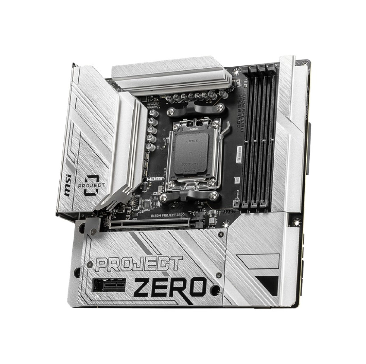 Msi Mb B650M Project Zero Am5 Ddr5 7600Mhz(Oc) Hdmi Dp M.2 Usb3.2 2.5G Lan Wi-Fi 6E Matx - Görsel 5