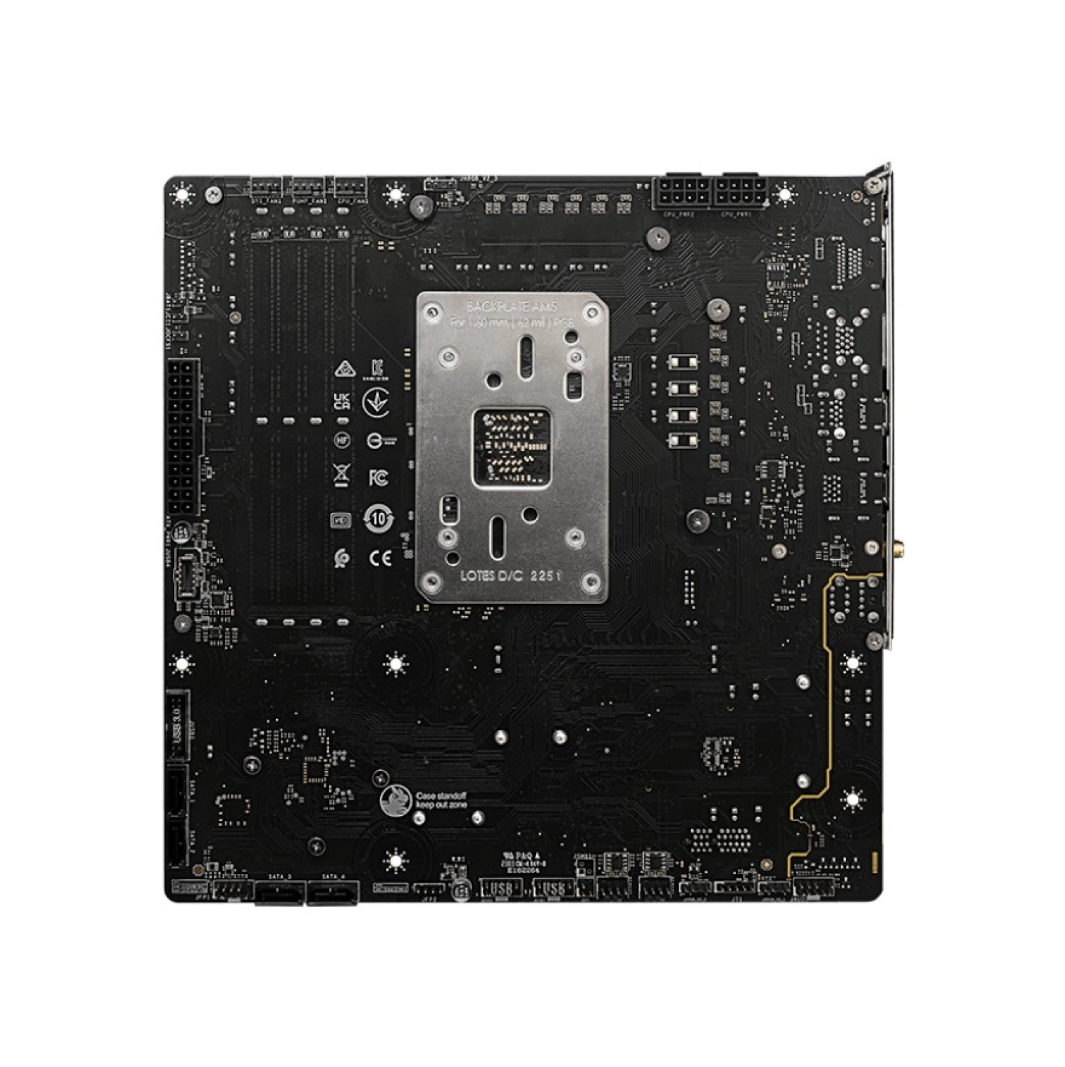 Msi Mb B650M Project Zero Am5 Ddr5 7600Mhz(Oc) Hdmi Dp M.2 Usb3.2 2.5G Lan Wi-Fi 6E Matx - Görsel 3