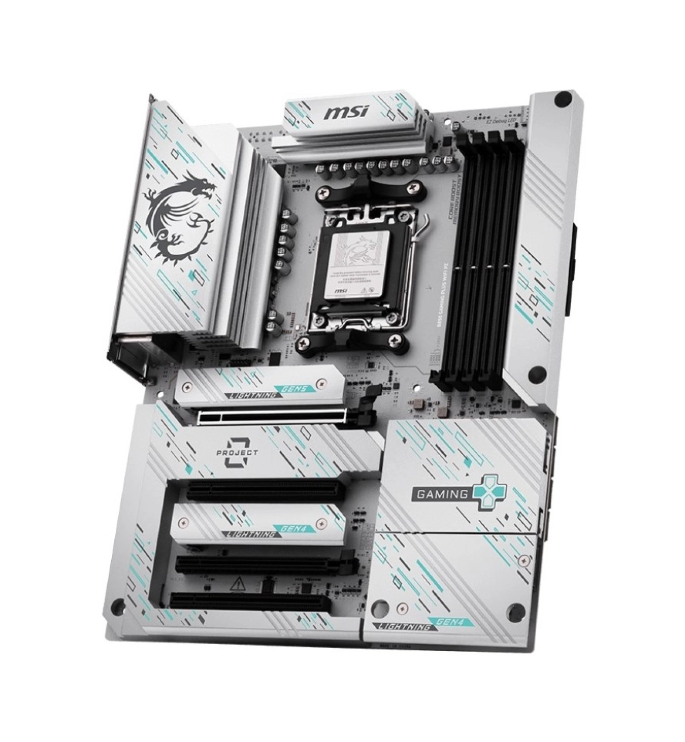Msi Mb B850 Gaming Plus Wıfı Pz Am5 Ddr5 8200Mhz(Oc) Dp 3X M.2 Usb 10Gbs 5G Lan Wi-Fi 7 Atx - Görsel 3
