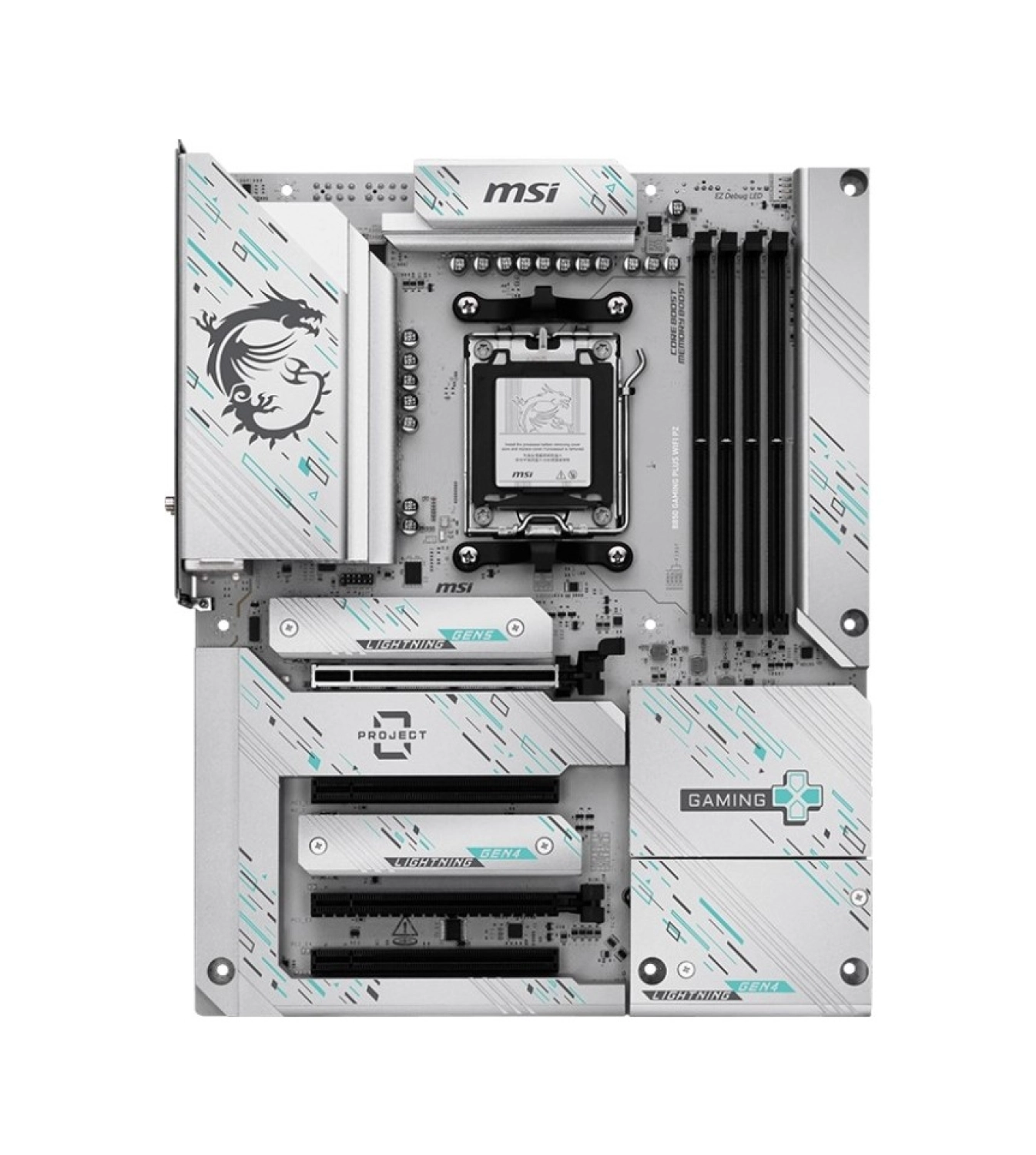 Msi Mb B850 Gaming Plus Wıfı Pz Am5 Ddr5 8200Mhz(Oc) Dp 3X M.2 Usb 10Gbs 5G Lan Wi-Fi 7 Atx - Görsel 2