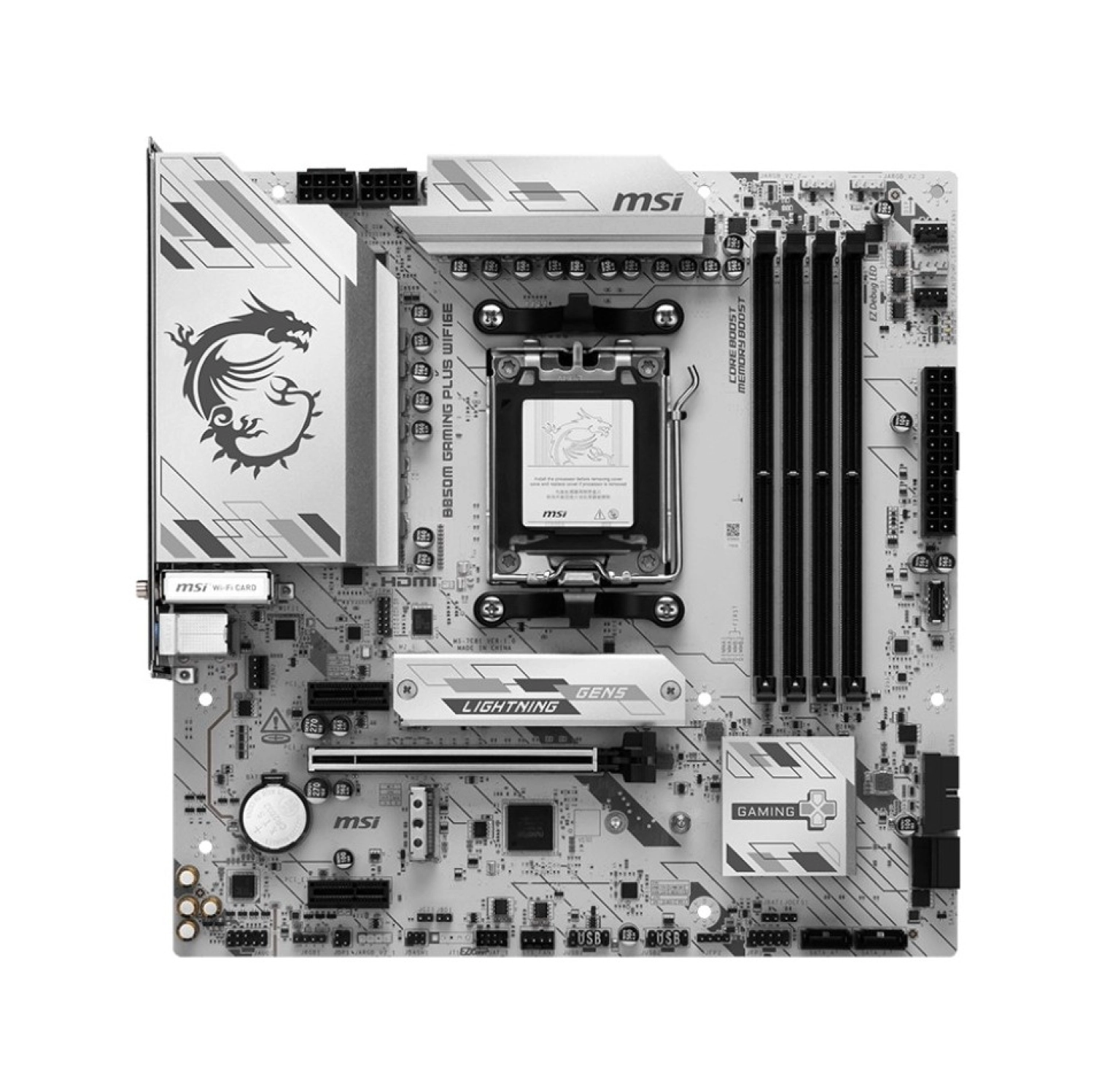 Msi Mb B850M Gaming Plus Wifi6E Am5 Ddr5 8200Mhz(Oc) Hdmi Dp 2X M.2 Usb 10Gbs 2.5G Lan Wı-Fı 6E Matx - Görsel 4