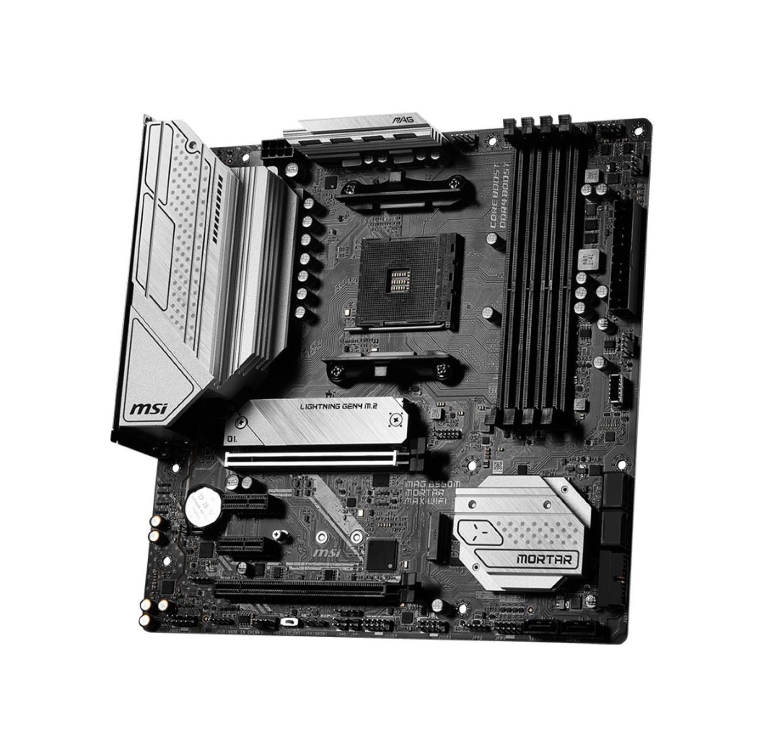 Msi Mb Mag B550M Mortar Max Wifi Am4 Ddr4 4600(Oc) Hdmi Dvi 2X M.2 Usb3.2 Matx Anakart - Görsel 3