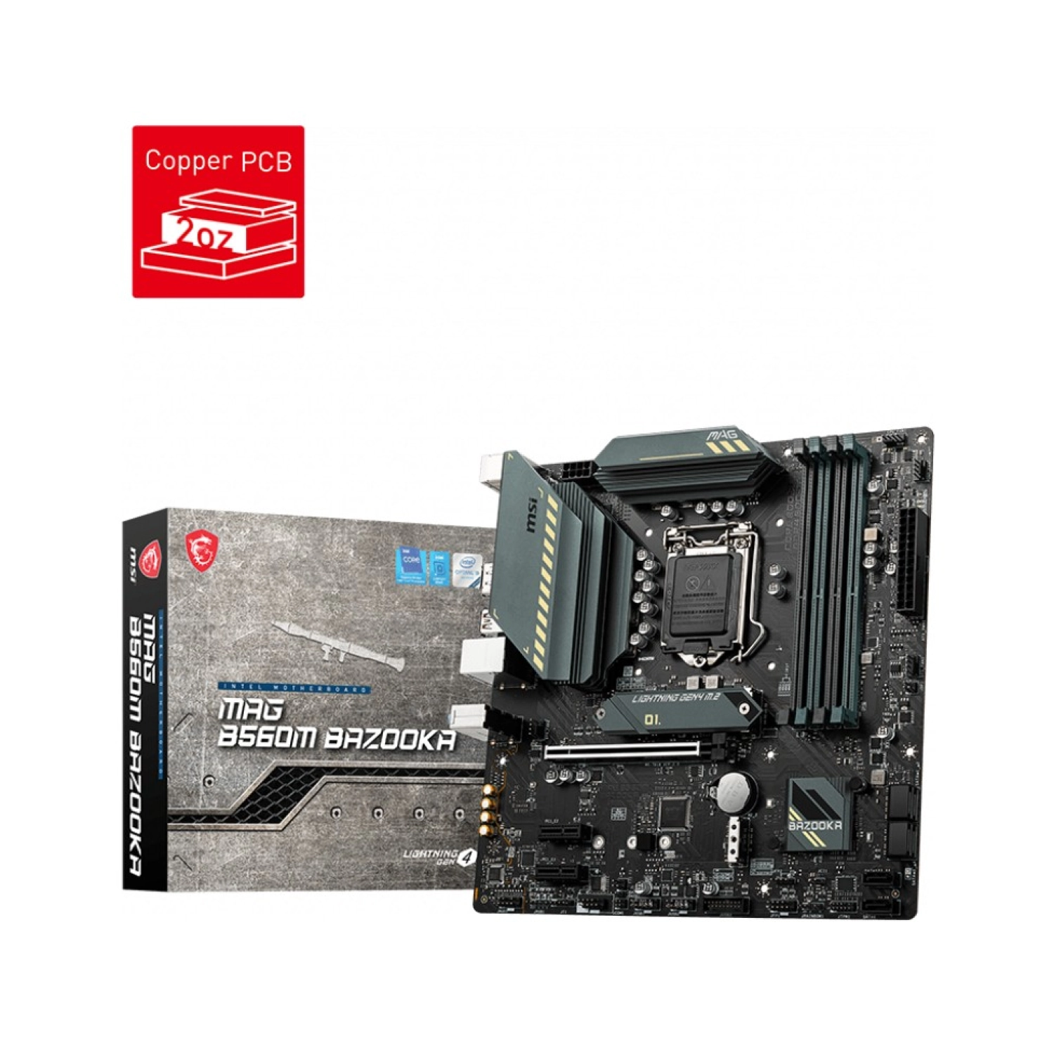 Msi Mb Mag B560M Ddr4 Lga 1200 Matx Bazooka Anakart - Görsel 2
