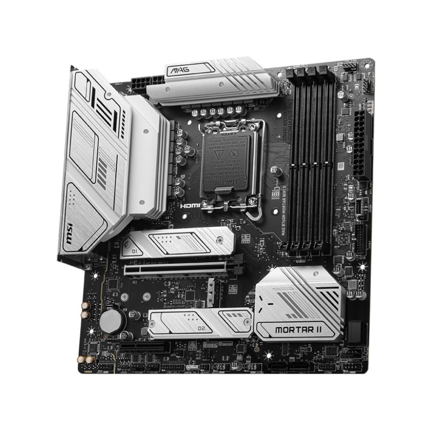 Msi Mb Mag B760M Mortar Wifi Ii Soket 1700 Ddr5 7800(Oc) Pci-E Gen 5 3X M.2 Usb3.2 Hdmi Dp 1X 2.5G Lan Wi-Fi 6E Atx - Görsel 3
