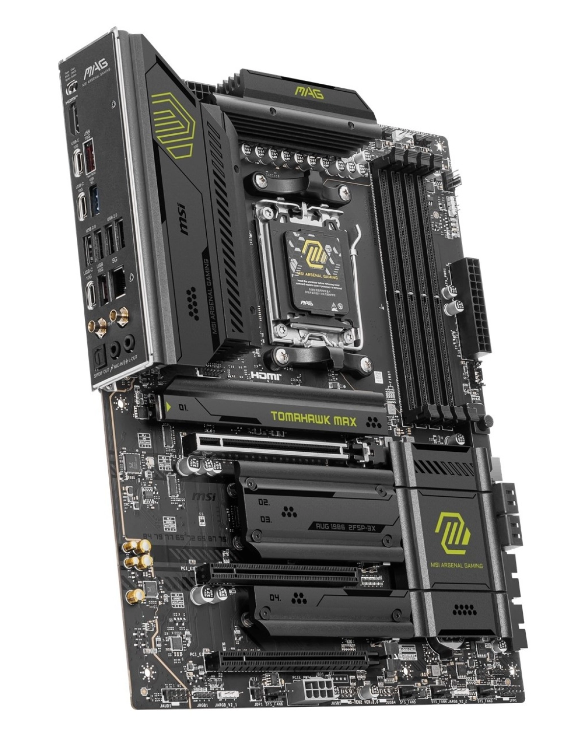 Msi Mb Mag B850 Tomahawk Max 8400Mhz(Oc) Ddr5 Am5 Atx Anakart - Görsel 5