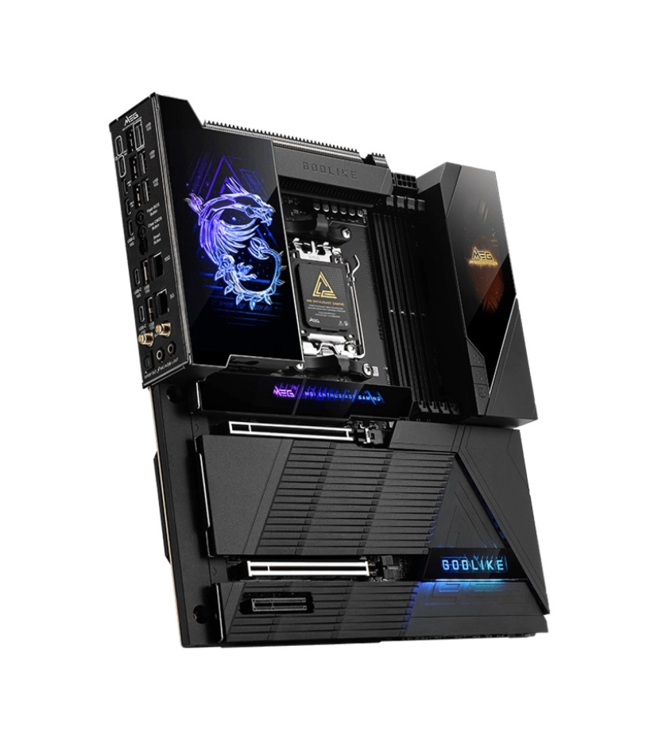 Msi Mb Meg X870E Godlıke Am5 Ddr5 9000Mhz(Oc) Usb4 7X M.2 2X Dp 1X10G, 1X 5G Lan Wıfı 7 Rgb Atx - Görsel 4