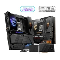 Msi Mb Meg X870E Godlıke Am5 Ddr5 9000Mhz(Oc) Usb4 7X M.2 2X Dp 1X10G, 1X 5G Lan Wıfı 7 Rgb Atx