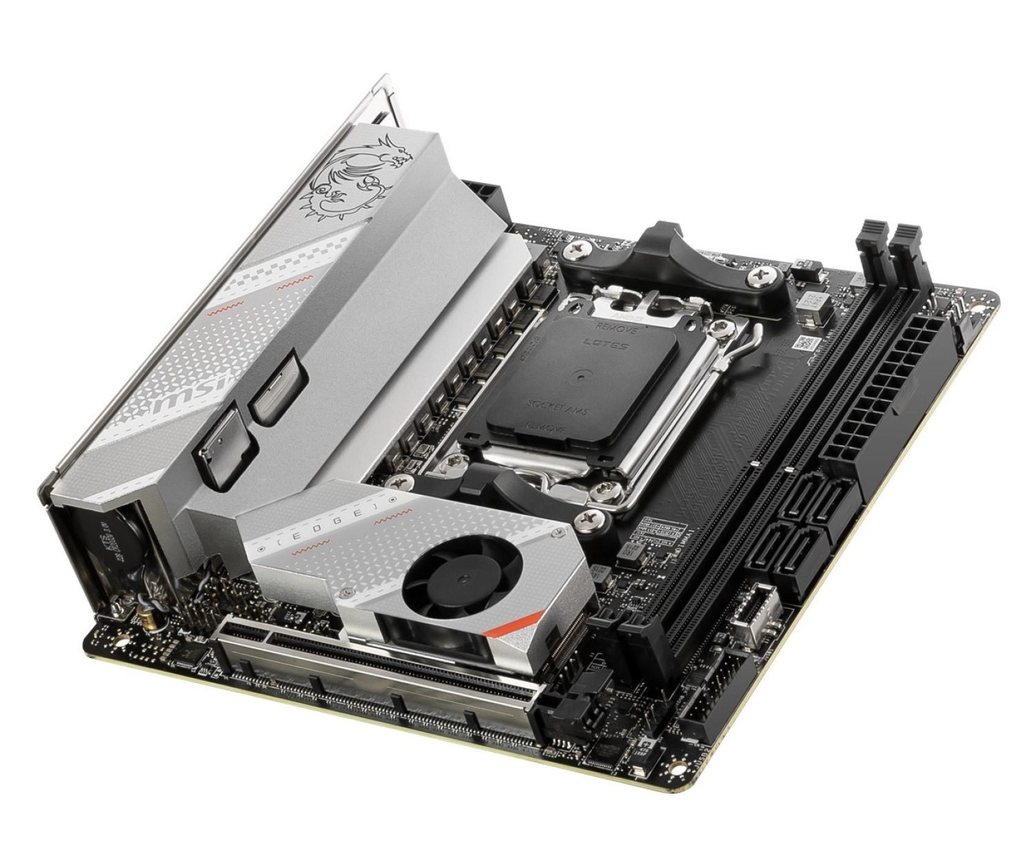 Msi Mb Mpg B650I Edge Wifi Am5 Ddr5 7200Mhz(Oc) Hdmi M.2 Usb3.2 2.5G Lan Wifi 6E Mini-Itx - Görsel 2