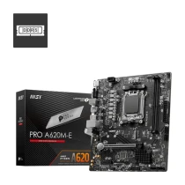 Msi Mb Pro A620M-E Am5 Ddr5 6000Mhz(Oc) Hdmi Vga 1X M.2 Usb3.2 Gigabit Lan Matx
