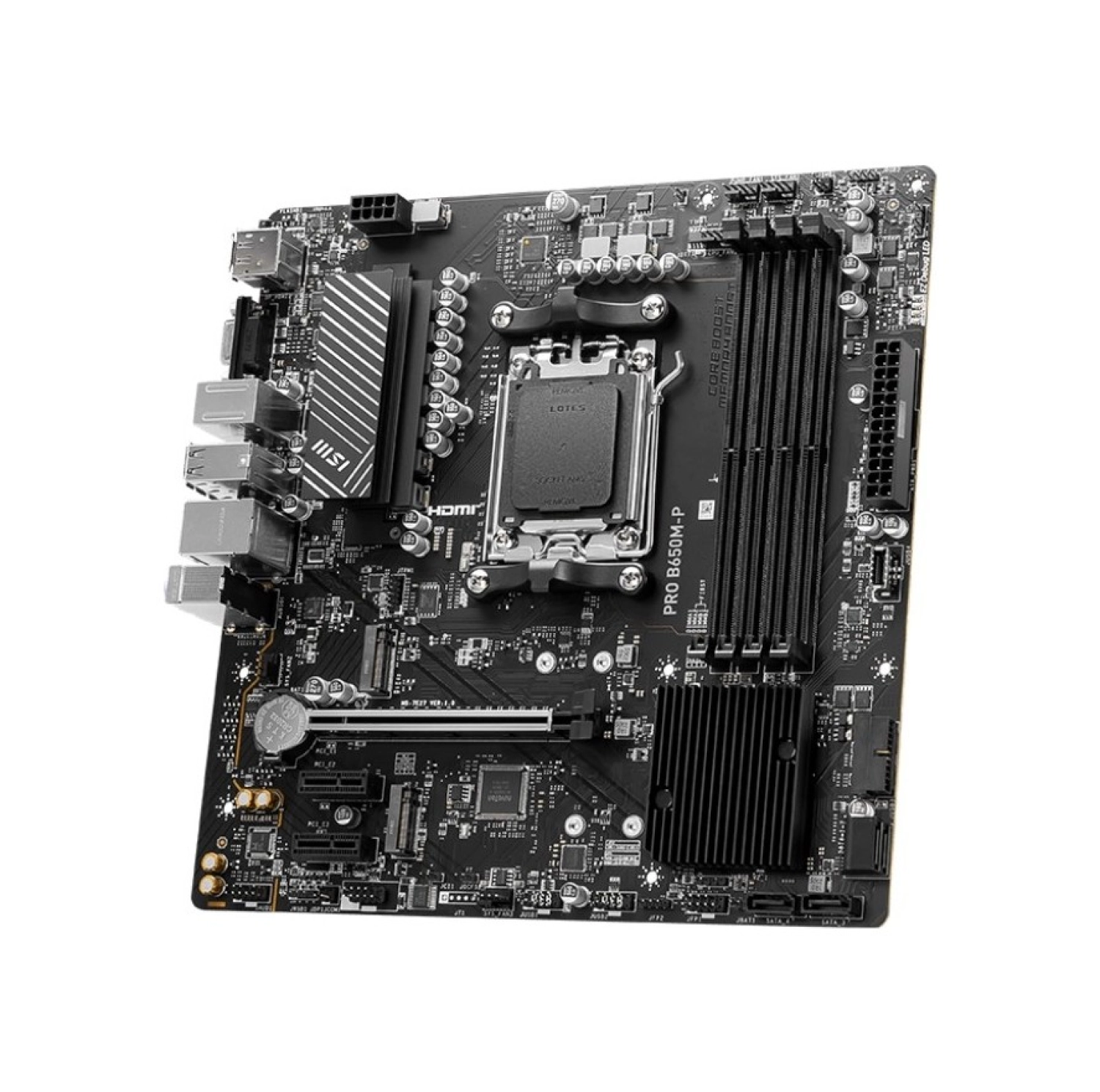 Msi Mb Pro B650M-P Am5 Ddr5 6000Mhz(Oc) Hdmi Dp Vga 2X M.2 Usb3.2 2.5G Lan Matx - Görsel 3