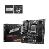 Msi Mb Pro B650M-P Am5 Ddr5 6000Mhz(Oc) Hdmi Dp Vga 2X M.2 Usb3.2 2.5G Lan Matx