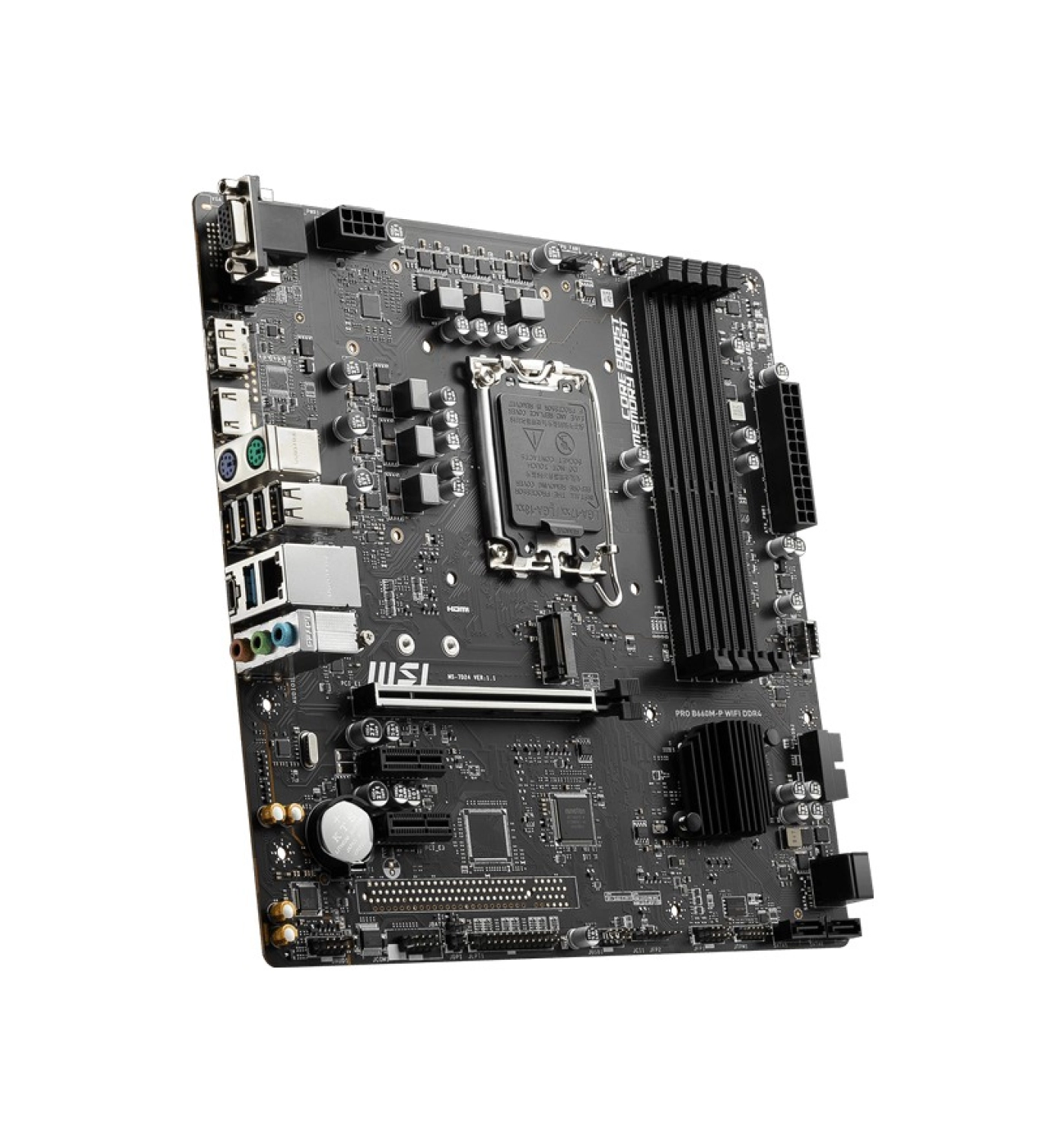 Msi Mb Pro B660M-P Wıfı Ddr4 Soket 1700 Ddr4 4600(Oc) Pcı-E Gen 4 ,Hdmı Vga Dp M.2 Usb3.2 Matx - Görsel 4