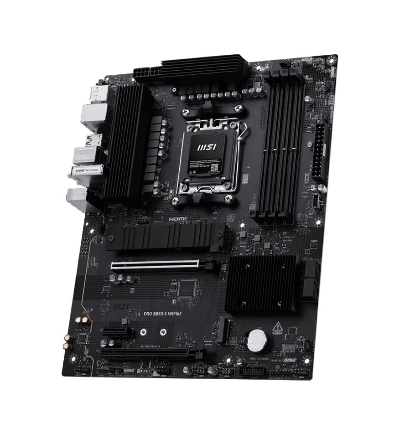 Msi Mb Pro B850-S Wifi6E Am5 Ddr5 8200Mhz(Oc) Hdmi Dp 2X M.2 Usb 10Gbs 2,5G Lan Wi-Fi 6E Atx - Görsel 3