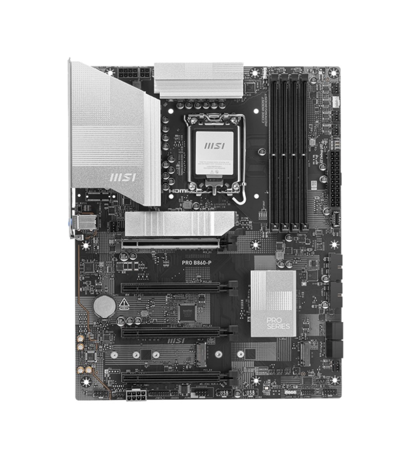 Msi Mb Pro B860-P Soket 1851 Ddr5 8600Mhz(Oc) 3Xm.2 1X Tb4 Hdmi Dısplay 5G Lan Atx ürün görseli