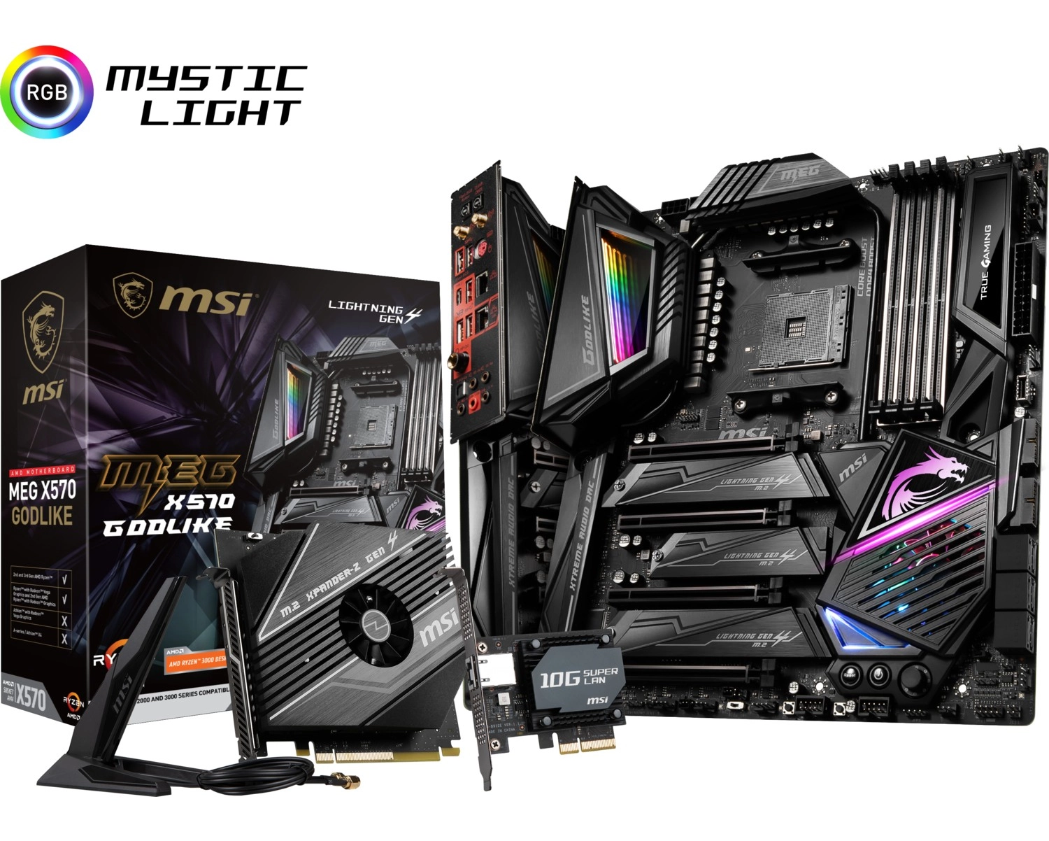 Msi Meg X570 Godlike Am4 Ddr4 4800 Mhz (Oc) 3 X M.2 Usb 3.2 Wifi 2 X Lan Rgb Eatx Anakart - Görsel 4