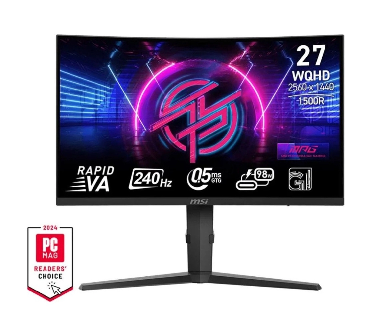 Msi Mpg 275Cqrxf 27" 240Hz 0.5Ms 2K Wqhd Freesync Premium Rapid Va Curved Gaming (Oyuncu) Monitör ürün görseli