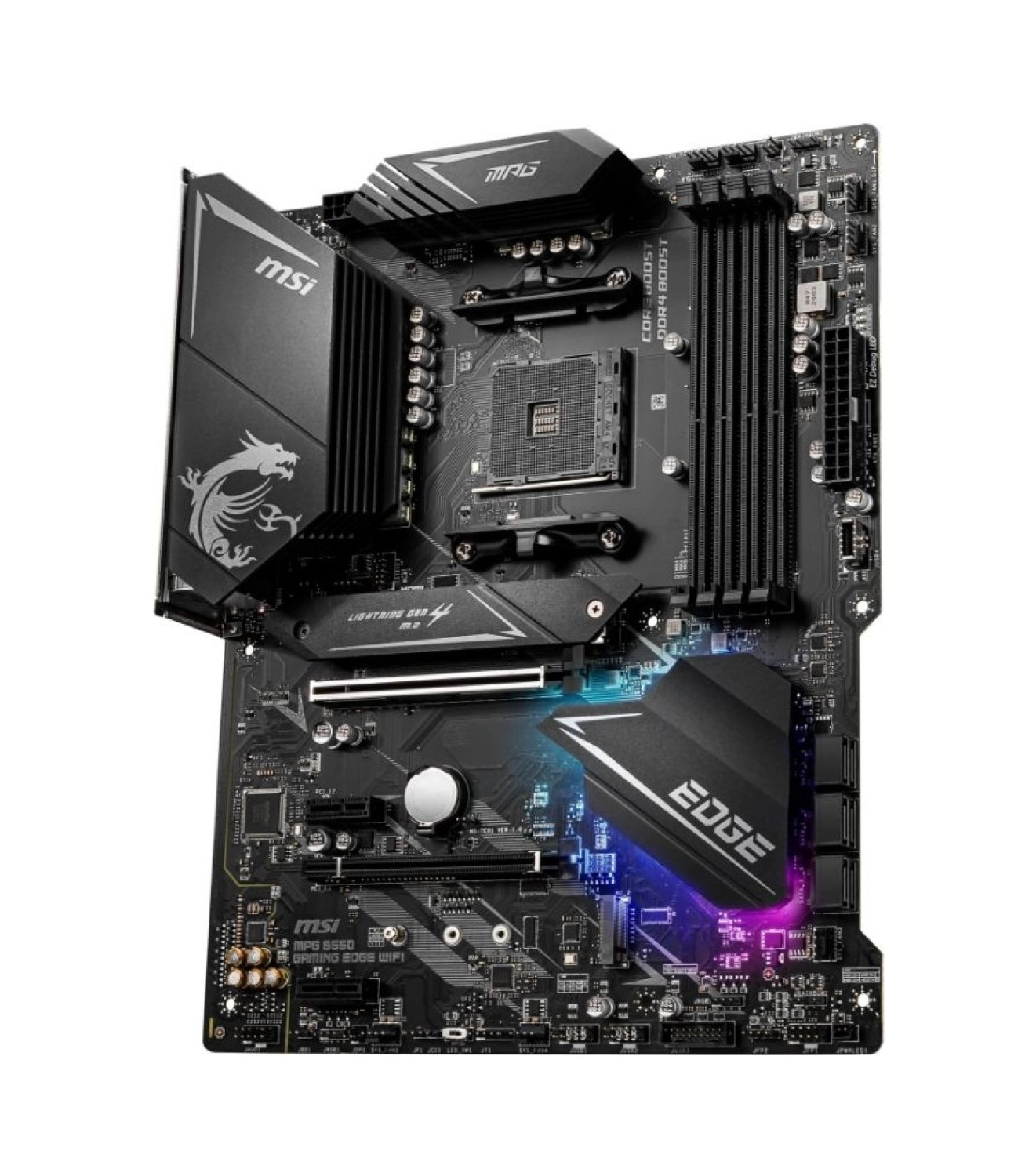 Msi Mpg B550 Gaming Edge Wifi Am4 Ddr4 5100(Oc) Hdmi Dp M.2 Usb3.2 Wifi Rgb Atx Anakart - Görsel 2