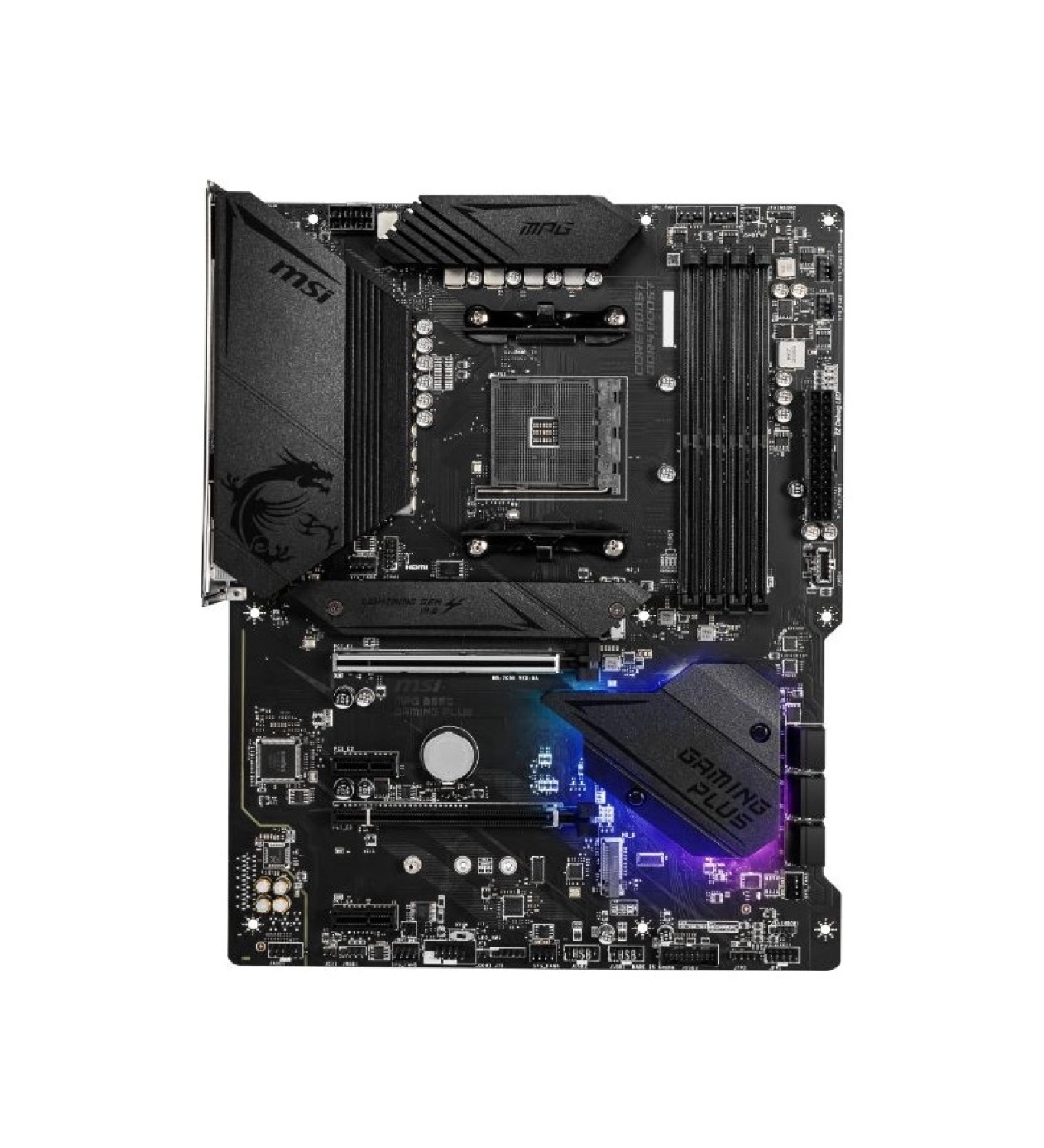 Msi Mpg B550 Gaming Plus Am4 Ddr4 4400(Oc) Hdmi Dp M.2 Usb3.2 Rgb Atx Anakart ürün görseli
