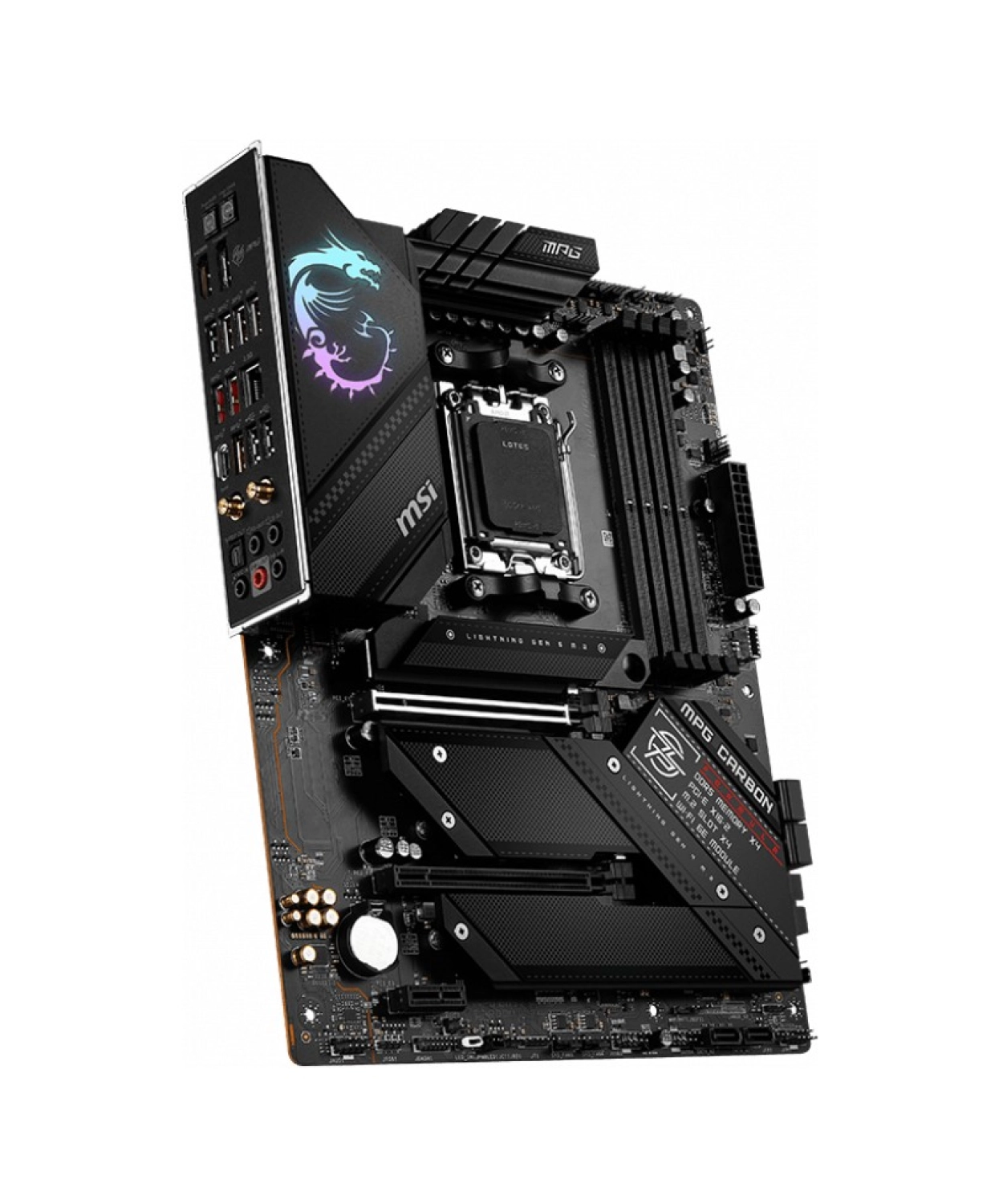 Msi Mpg B650 Carbon Wifi Am5 Ddr5 6600Mhz(Oc) Hdmi Dp M.2 Usb3.2 2.5G Lan Wifi 6E Atx ürün görseli