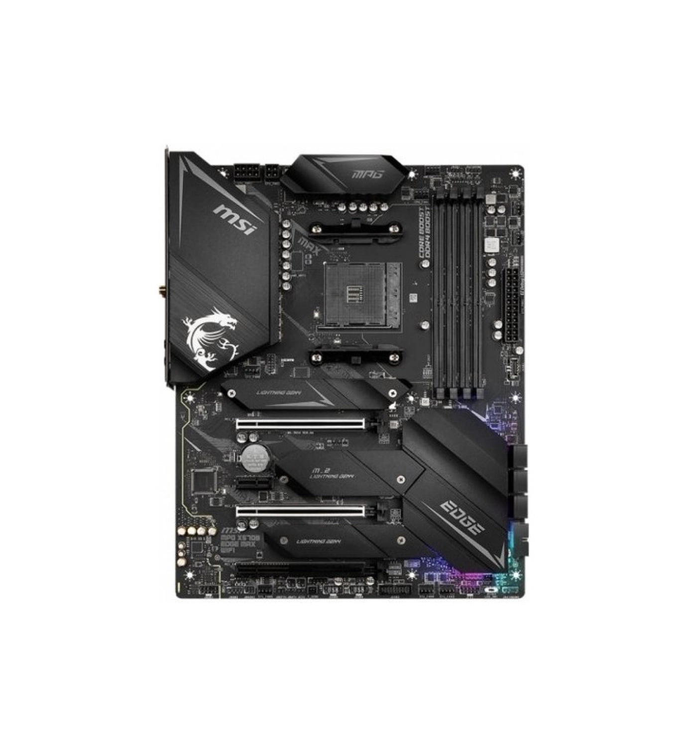 Msi Mpg X570S Edge Max Wıfı Amd X570 Soket Am4 Ddr4 5300(Oc)Mhz Atx Gaming (Oyuncu) Anakart - Görsel 2