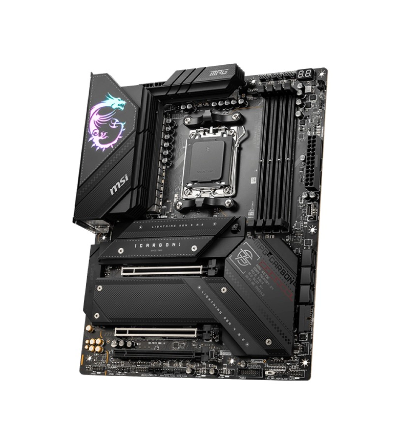 Msi Mpg X670E Carbon Wifi Ddr5 6600+(Oc)Mhz Hdmi Dp Am5 - Görsel 3