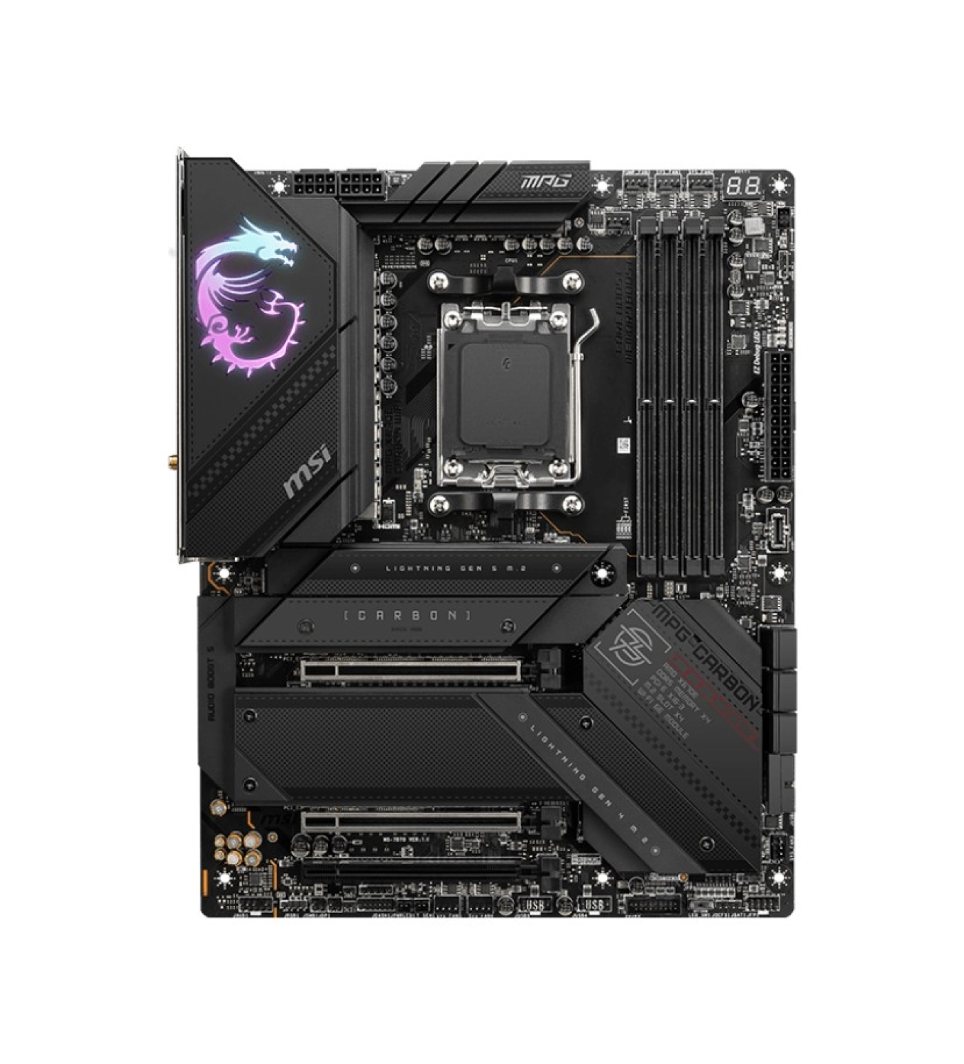 Msi Mpg X670E Carbon Wifi Ddr5 6600+(Oc)Mhz Hdmi Dp Am5 - Görsel 2
