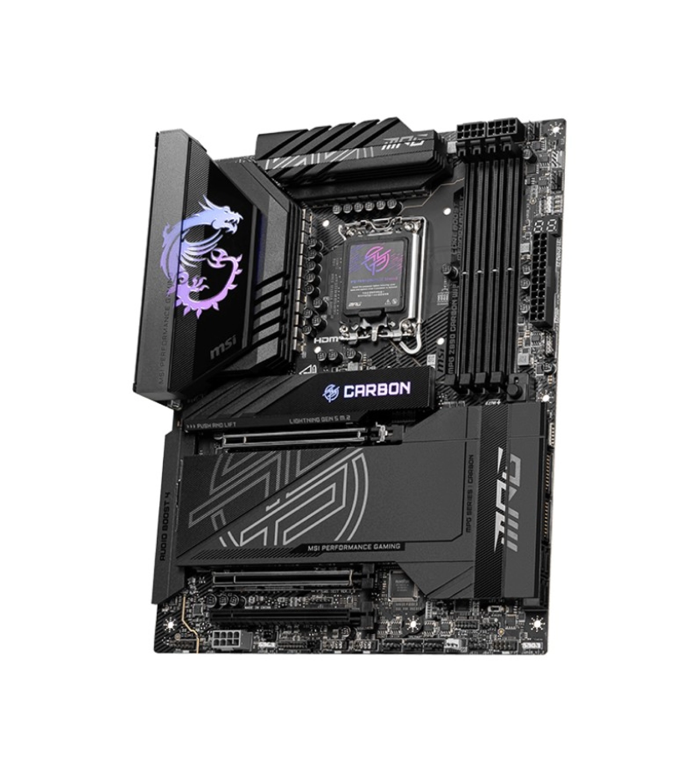 Msi Mpg Z890 Carbon Wıfı Soket 1851 Ddr5 9200Mhz(Oc) Usb 20Gbps 5Xm.2 2Xtb4 Hdmi Dısplay 1X5G 1X 2,5 Lan Wıfı 7 Atx - Görsel 2