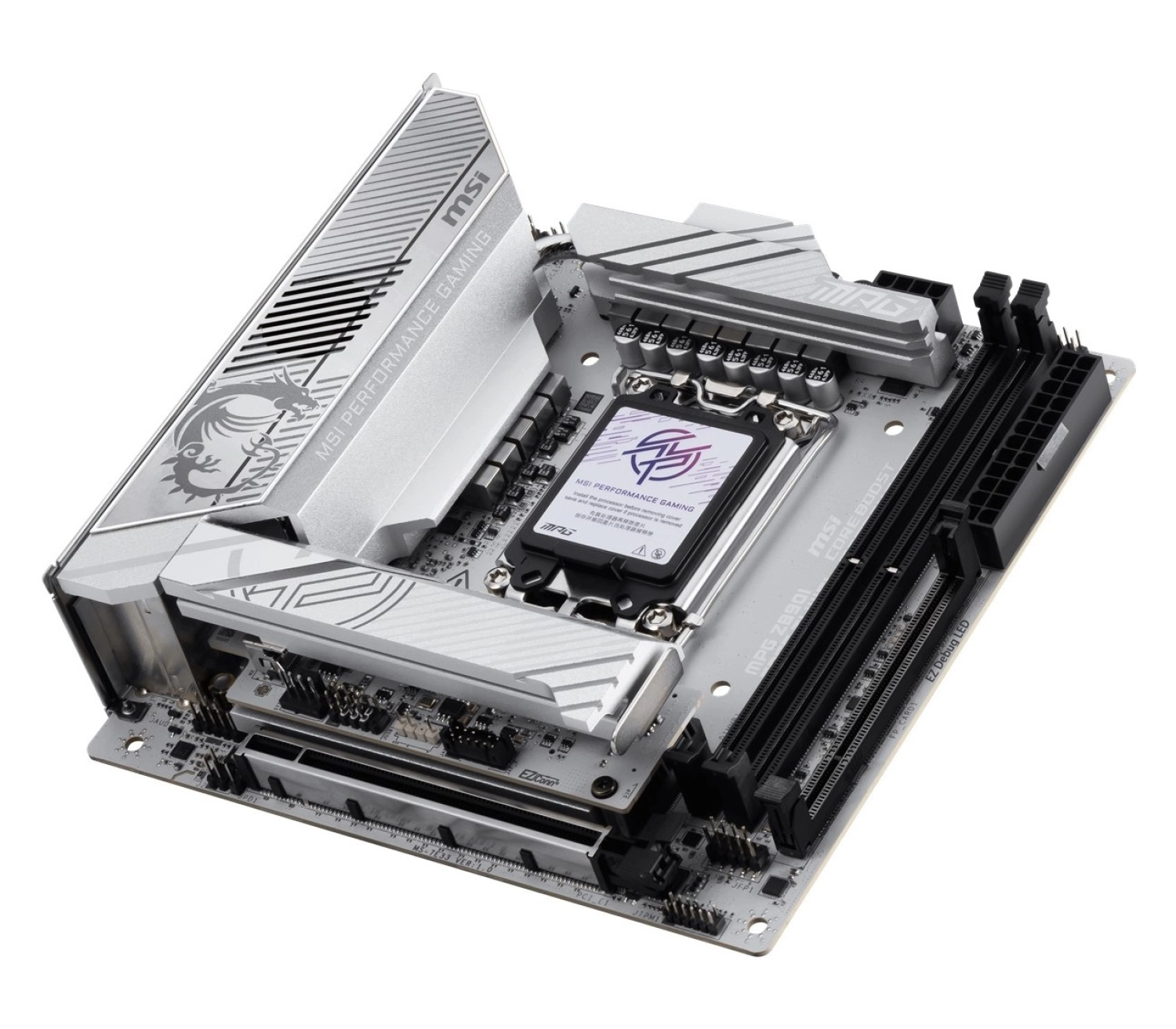 Msi Mpg Z890I Edge Ti Wifi 8600Mhz (Oc) Ddr5 Soket Lga1851 M.2 Hdmi Dp Thunderbolt Mini-Itx Anakart - Görsel 3