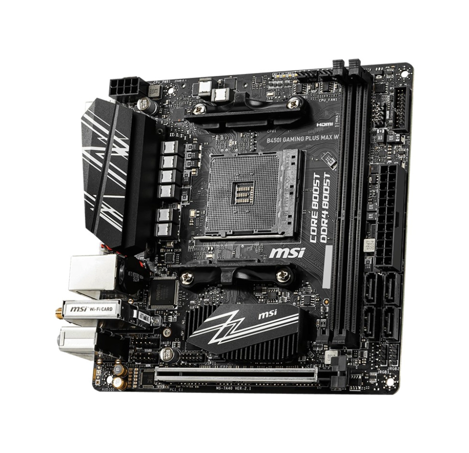 Msi Msı B450I Gaming Plus Max Wifi Ryzen Am4 M2 Ddr4 Mini Itx Anakart - Görsel 2