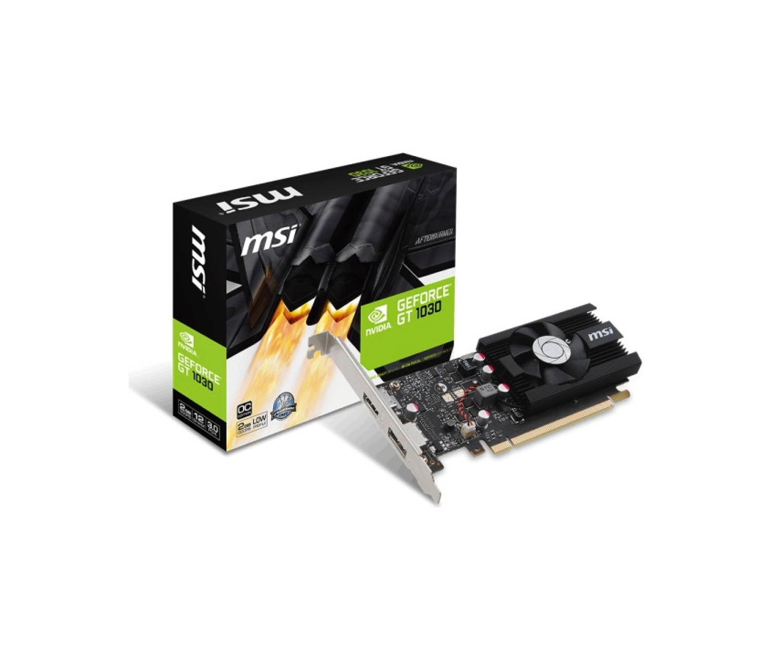 Msi Nvidia Geforce Gt 1030 2G Lp Oc 2Gb 64 Bit Gddr5 Dx(12) Pci-E 3.0 Ekran Kartı ürün görseli