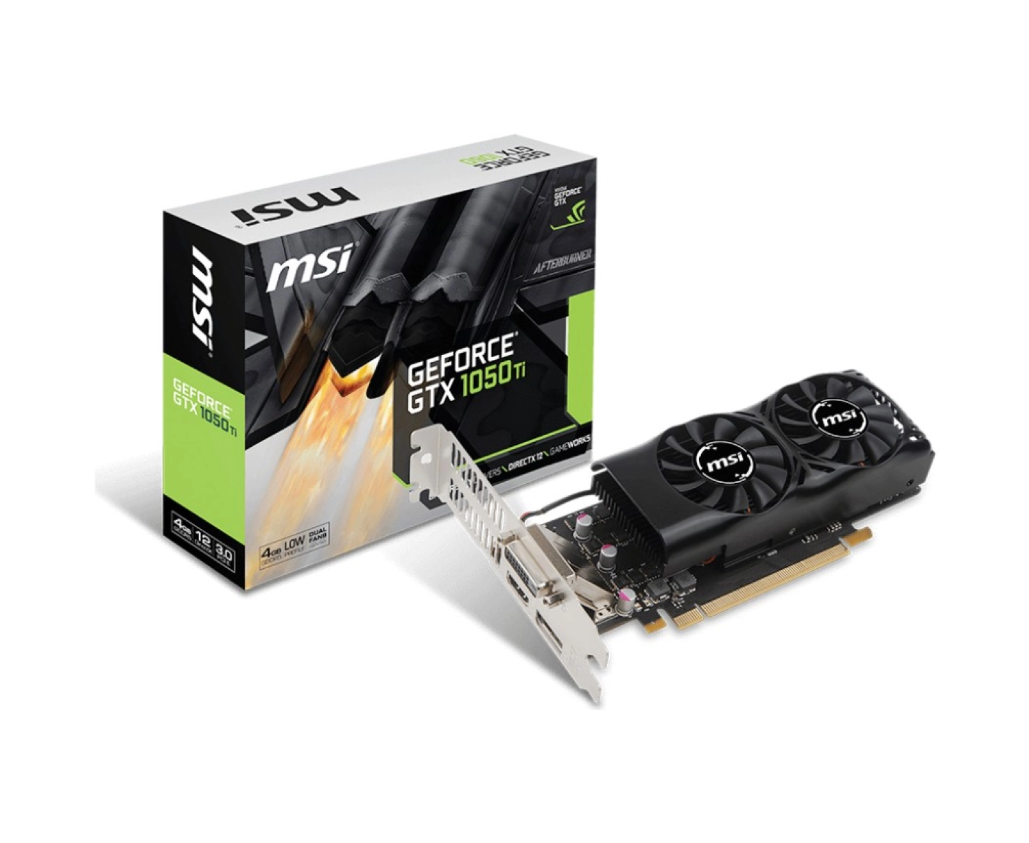 Msi Nvidia Geforce Gtx 1050 Ti 4Gt Lp 4Gb 128 Bit Gddr5 Dx(12) Pci-E 3.0 Ekran Kartı ürün görseli