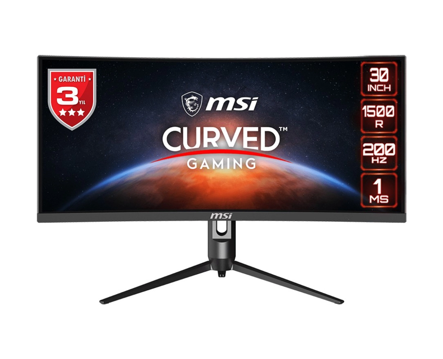 Msi Optix Mag301Cr2 29.5” 1Ms 200Hz Freesync Premium Va Wfhd Curved Gaming (Oyuncu) Monitör ürün görseli