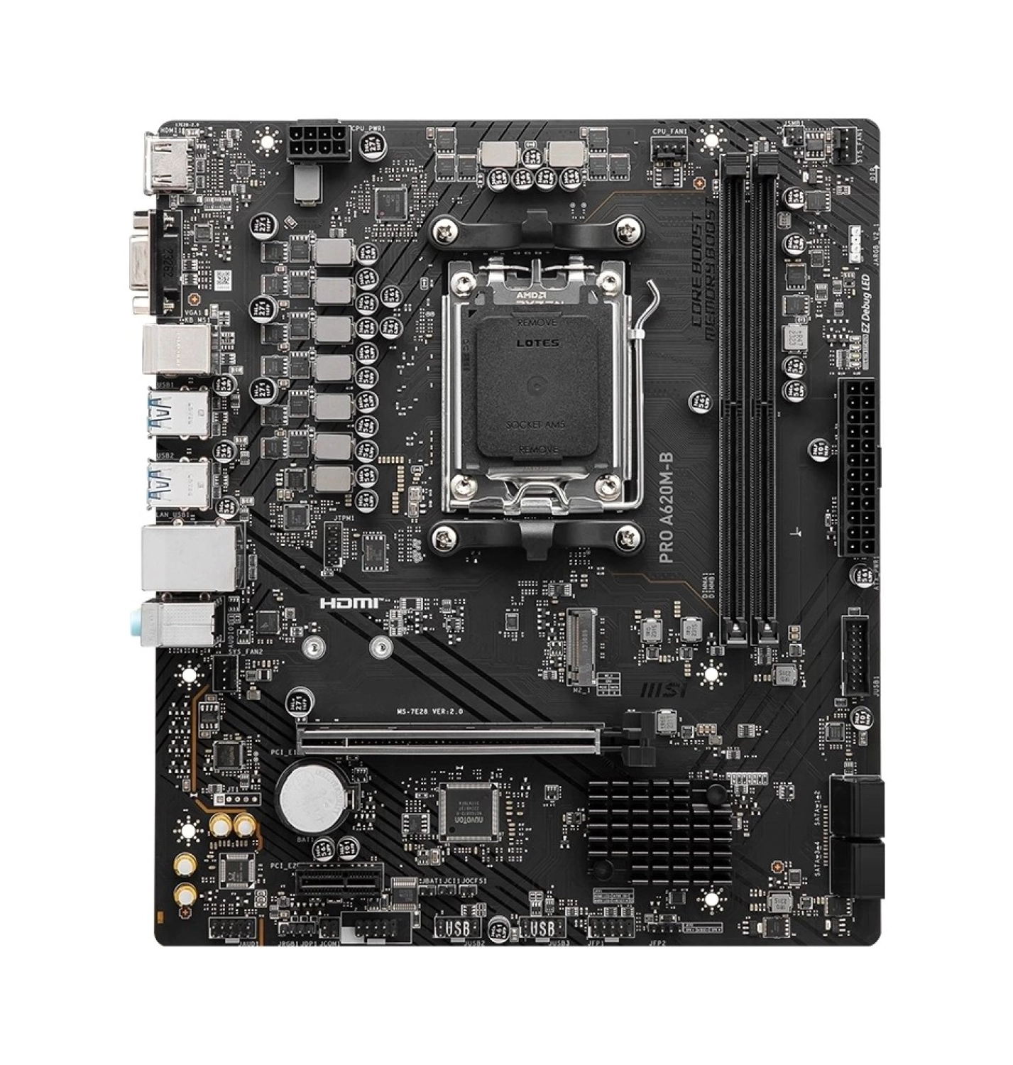 Msi Pro A620M-B Ddr5 6800Mhz (Oc) M.2 Am5 Matx Anakart - Görsel 5