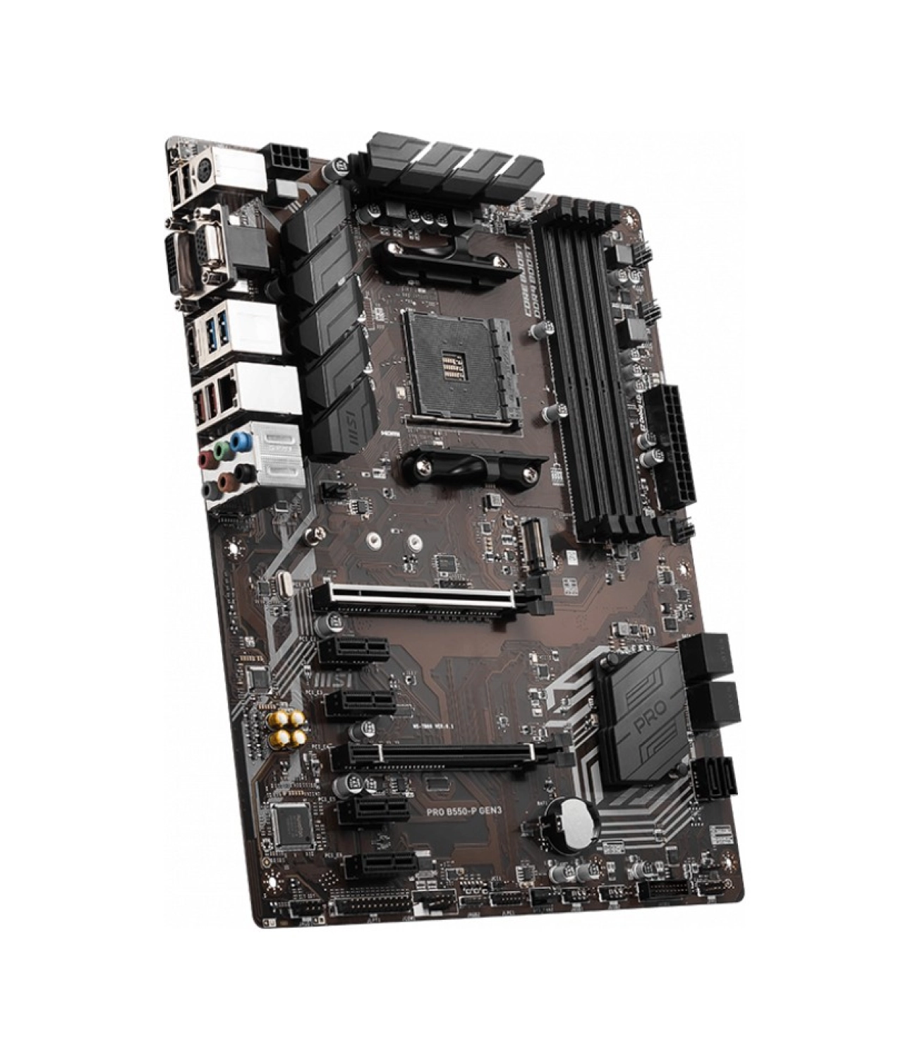 Msi Pro B550-P Gen3 Soket Amt Ddr4 4444 Pci-E Gen 4 ,M.2X1, 6X Sata 6Gbps ,2X Usb 3.2 Gen 2 10Gbps Atx Anakart - Görsel 4