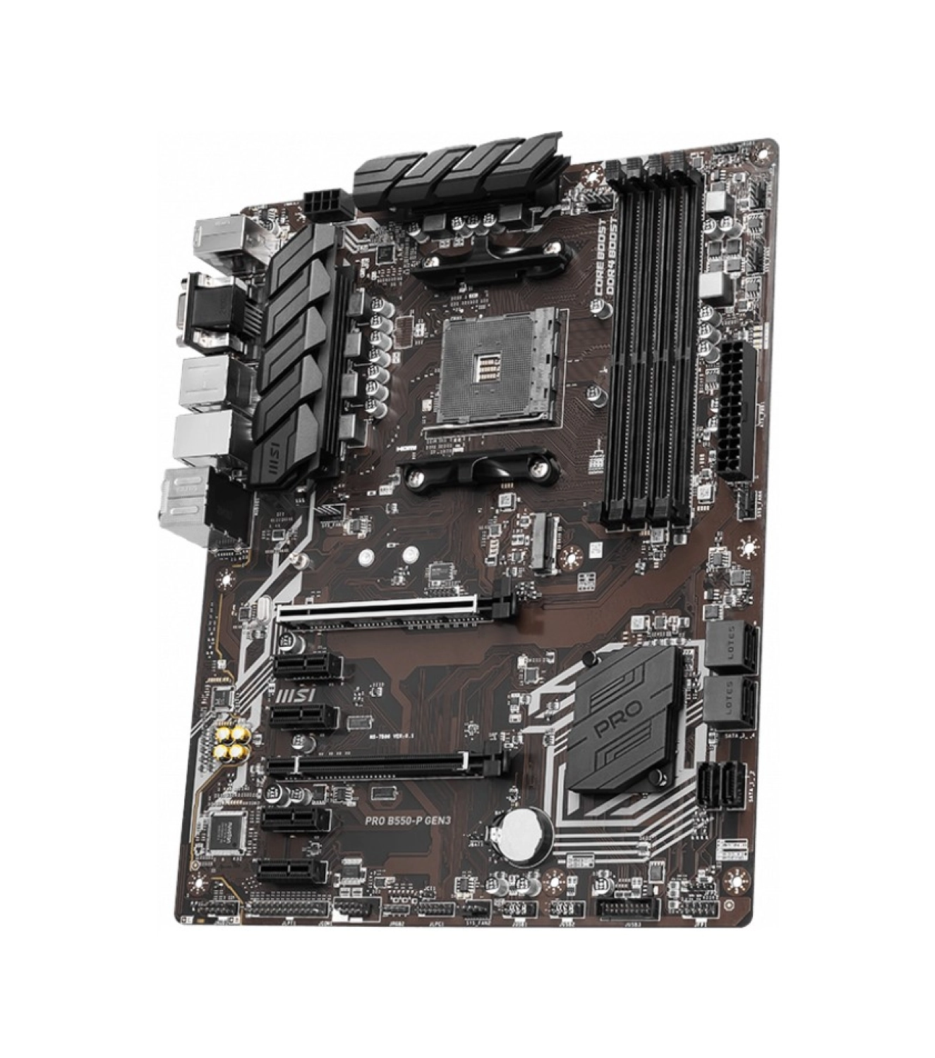 Msi Pro B550-P Gen3 Soket Amt Ddr4 4444 Pci-E Gen 4 ,M.2X1, 6X Sata 6Gbps ,2X Usb 3.2 Gen 2 10Gbps Atx Anakart - Görsel 3