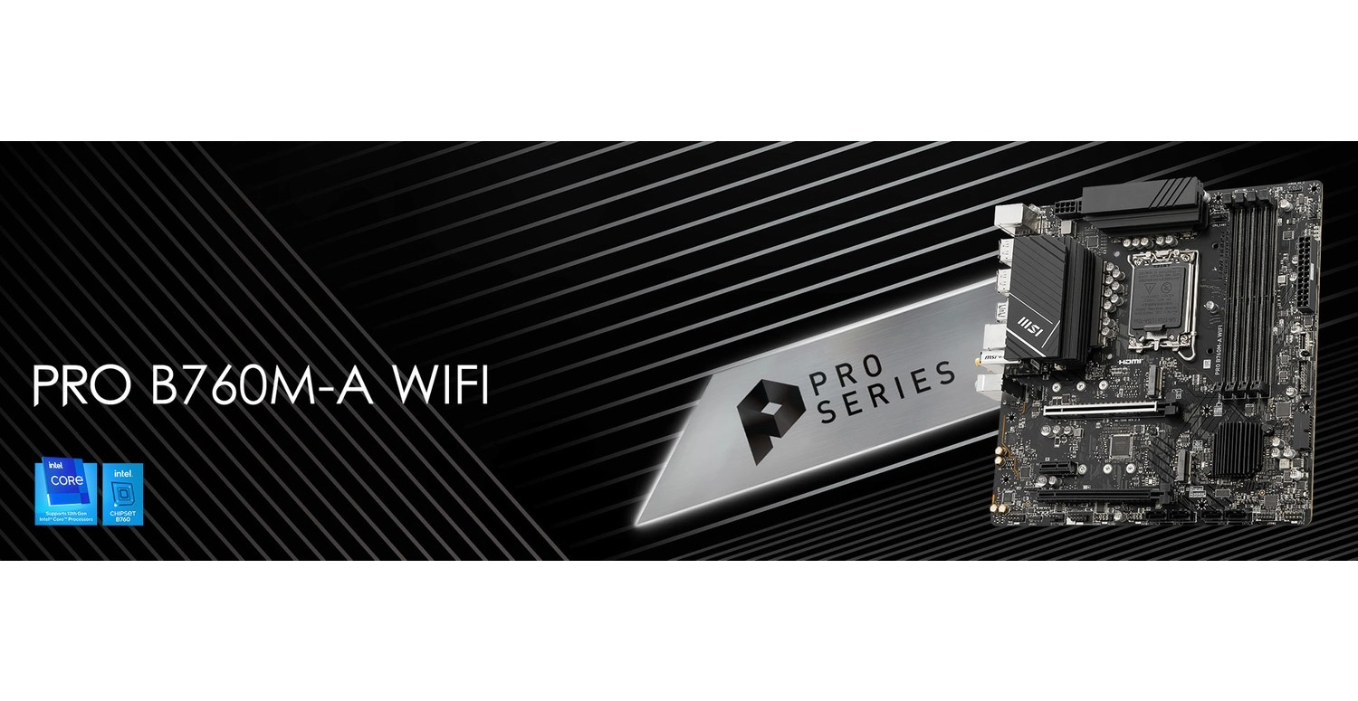 Msi Pro B760M-A Wifi Soket 1700 Ddr5 6800(Oc) Pci-E ,M.2 Usb3.2 Hdmi,Dp 1X 2.5G Lan Wi-Fi 6E Matx Anakart - Görsel 8