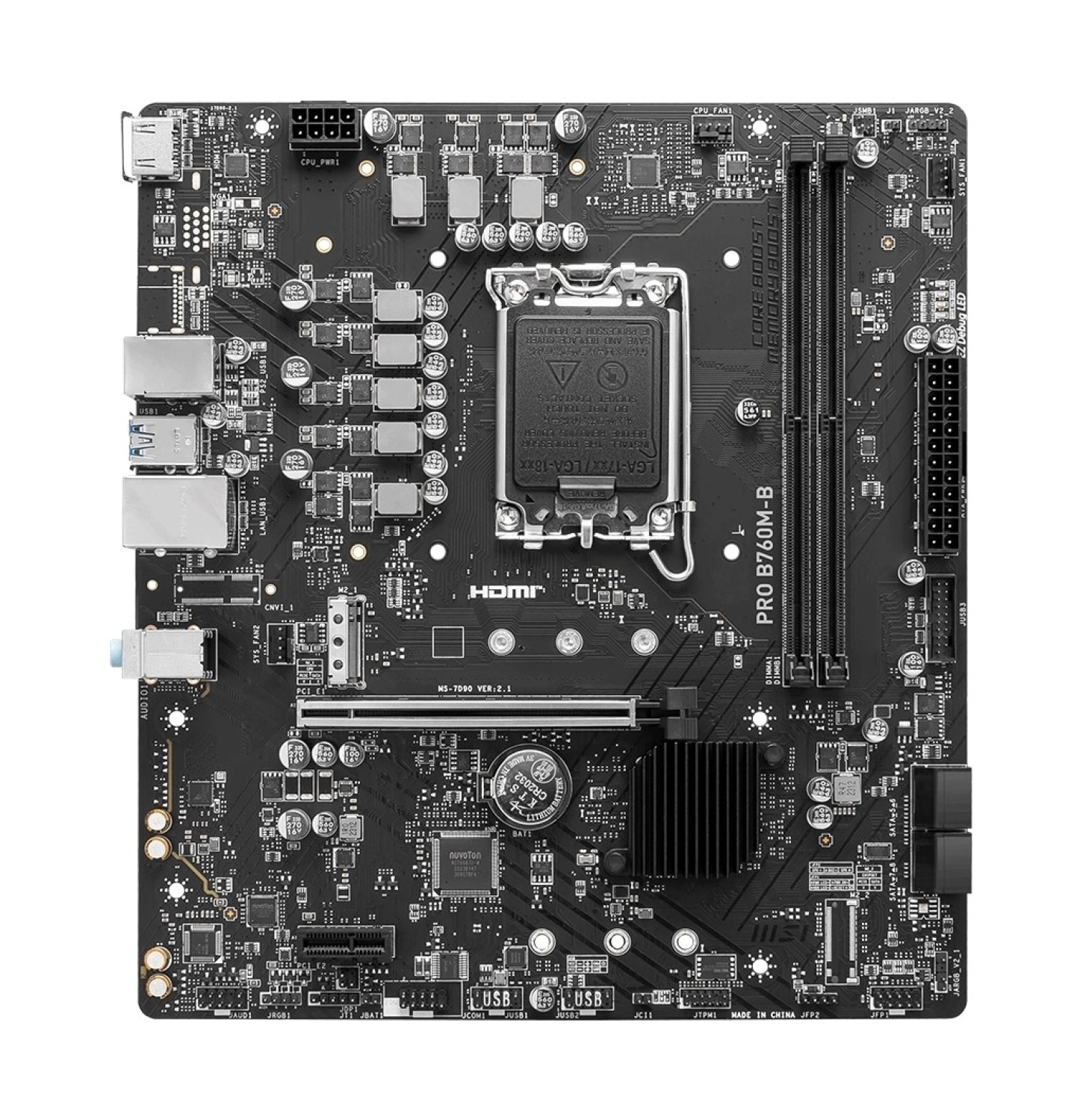 Msi Pro B760M-B Ddr4 4800Mhz (Oc) M.2 1700P Matx Anakart - Görsel 4