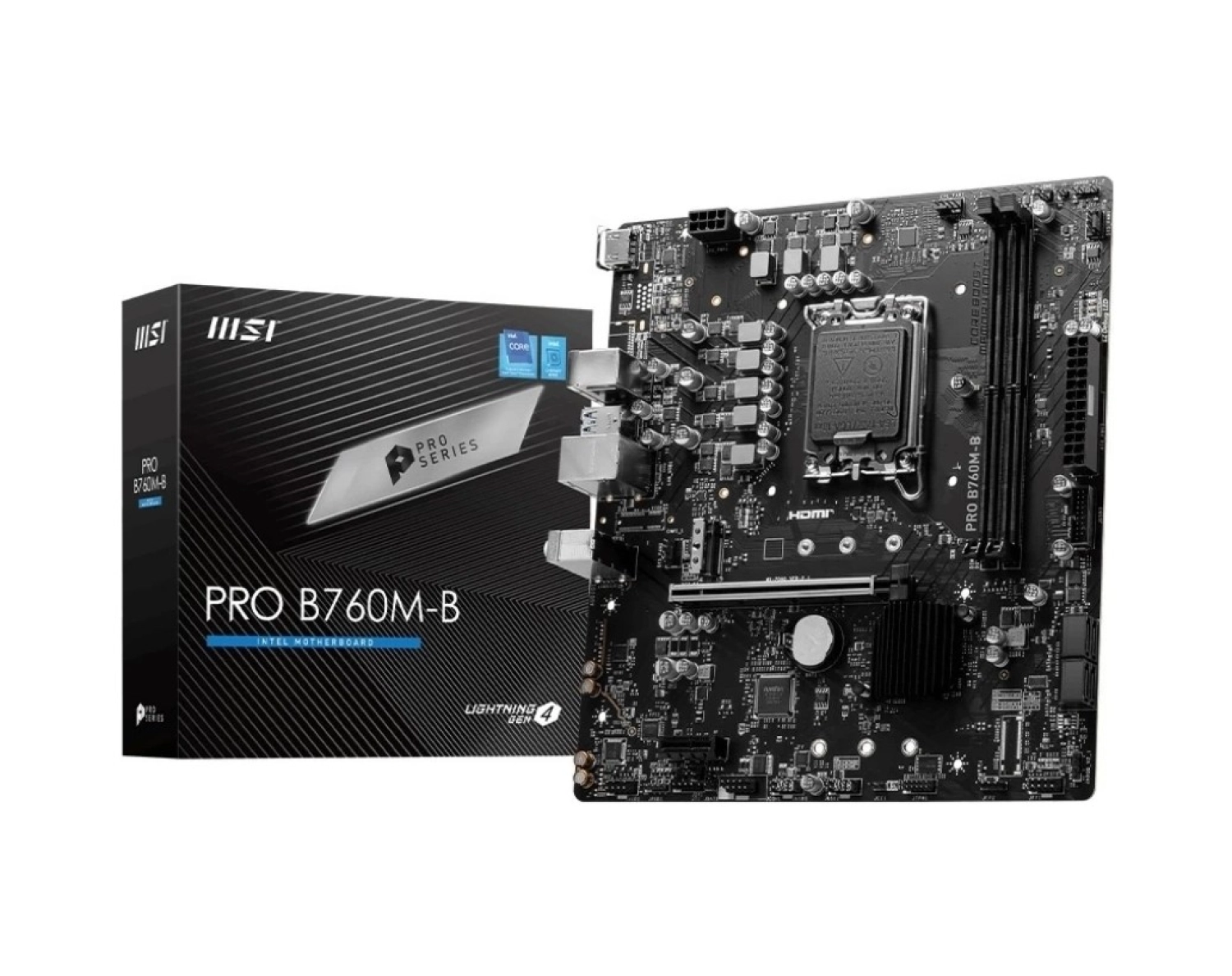 Msi Pro B760M-B Ddr4 4800Mhz (Oc) M.2 1700P Matx Anakart ürün görseli