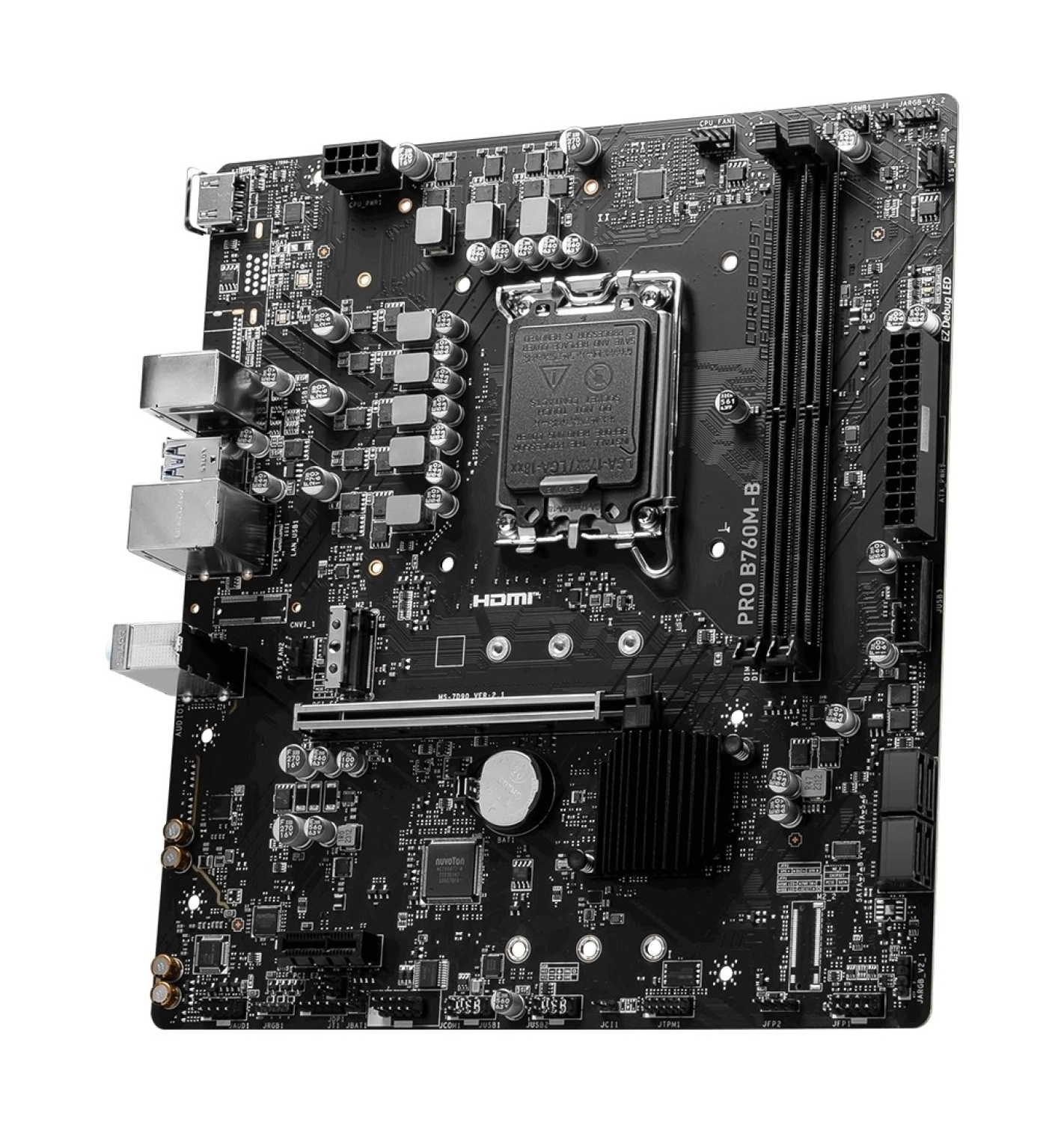 Msi Pro B760M-B Ddr4 4800Mhz (Oc) M.2 1700P Matx Anakart - Görsel 2