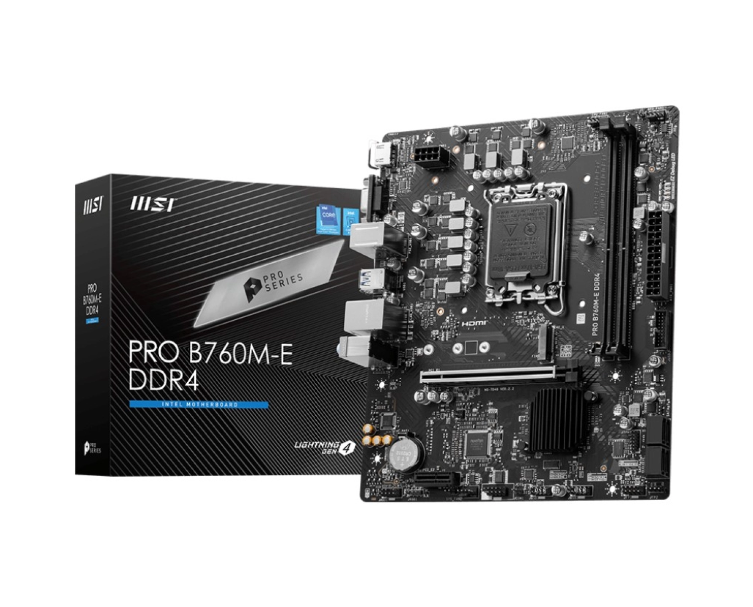 Msi Pro B760M-E Ddr4 Soket 1700 Ddr4 4800(Oc) Pcı-E ,M.2 Usb3.2 Hdmı,Vga, 1X 1G Lan Matx - Görsel 4