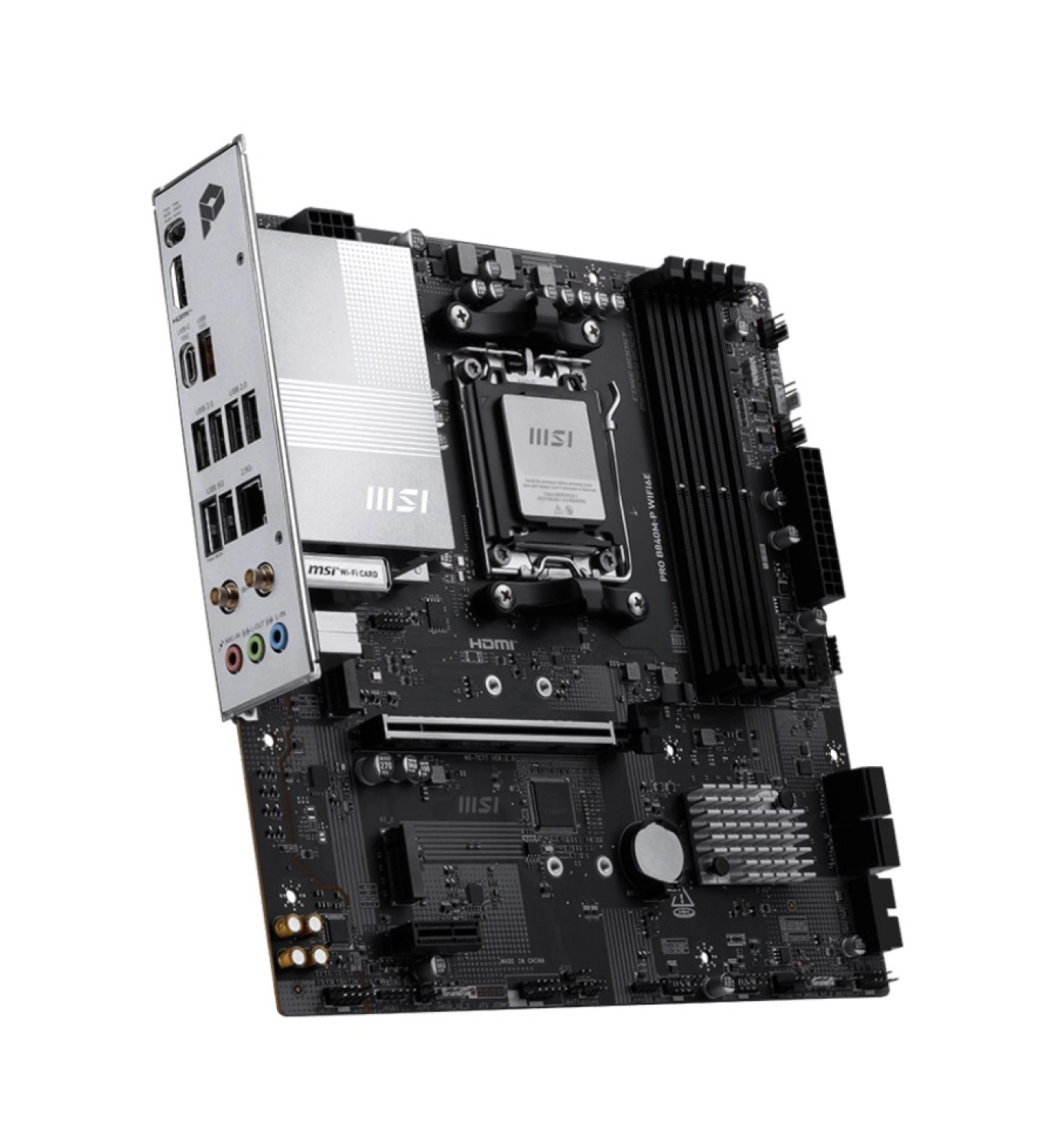 Msi Pro B840M-P Wifi6E 8000Mhz (Oc) Ddr5 Soket Am5 M.2 Hdmi Matx Anakart - Görsel 2