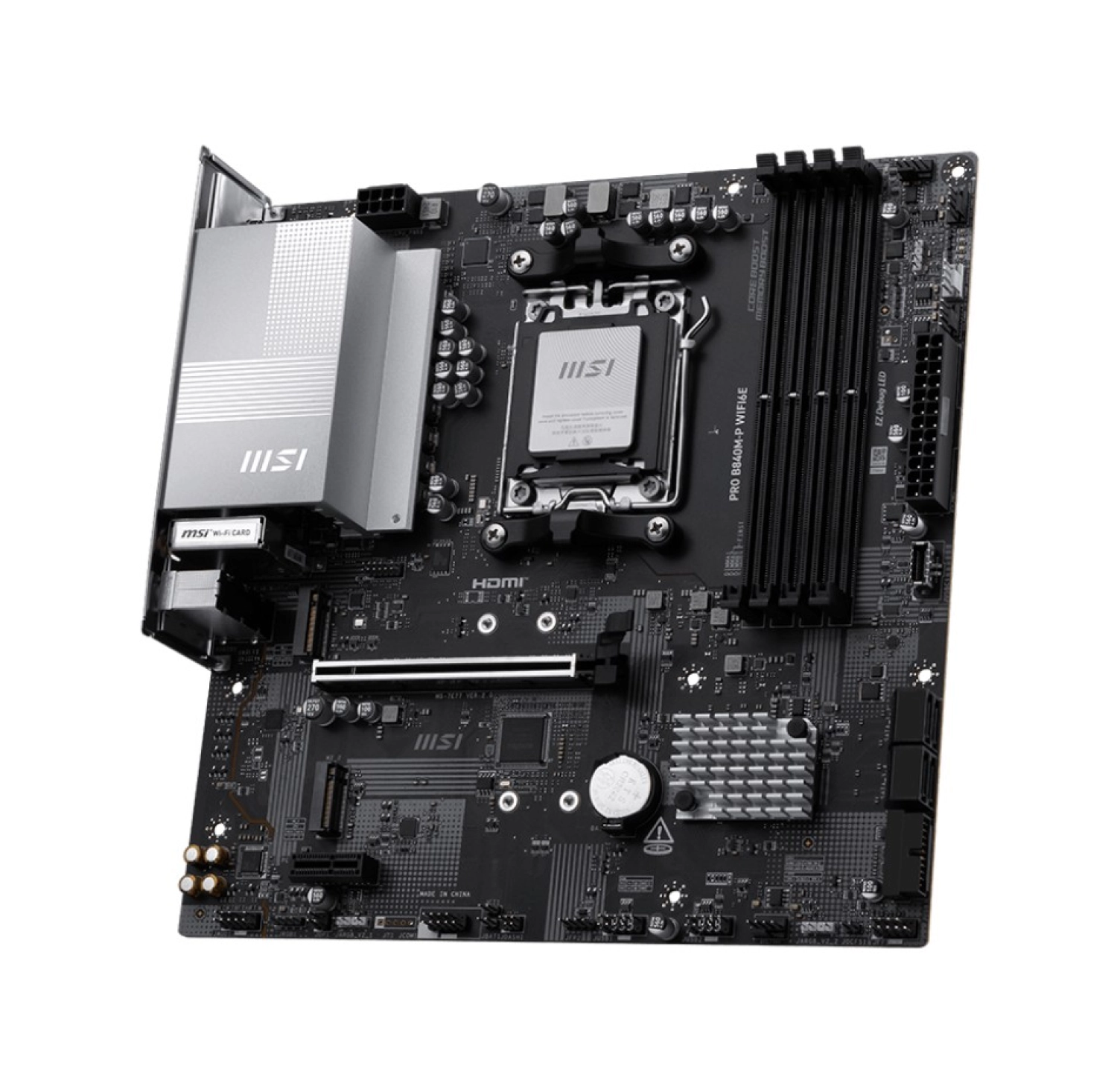 Msi Pro B840M-P Wifi6E 8000Mhz (Oc) Ddr5 Soket Am5 M.2 Hdmi Matx Anakart - Görsel 3