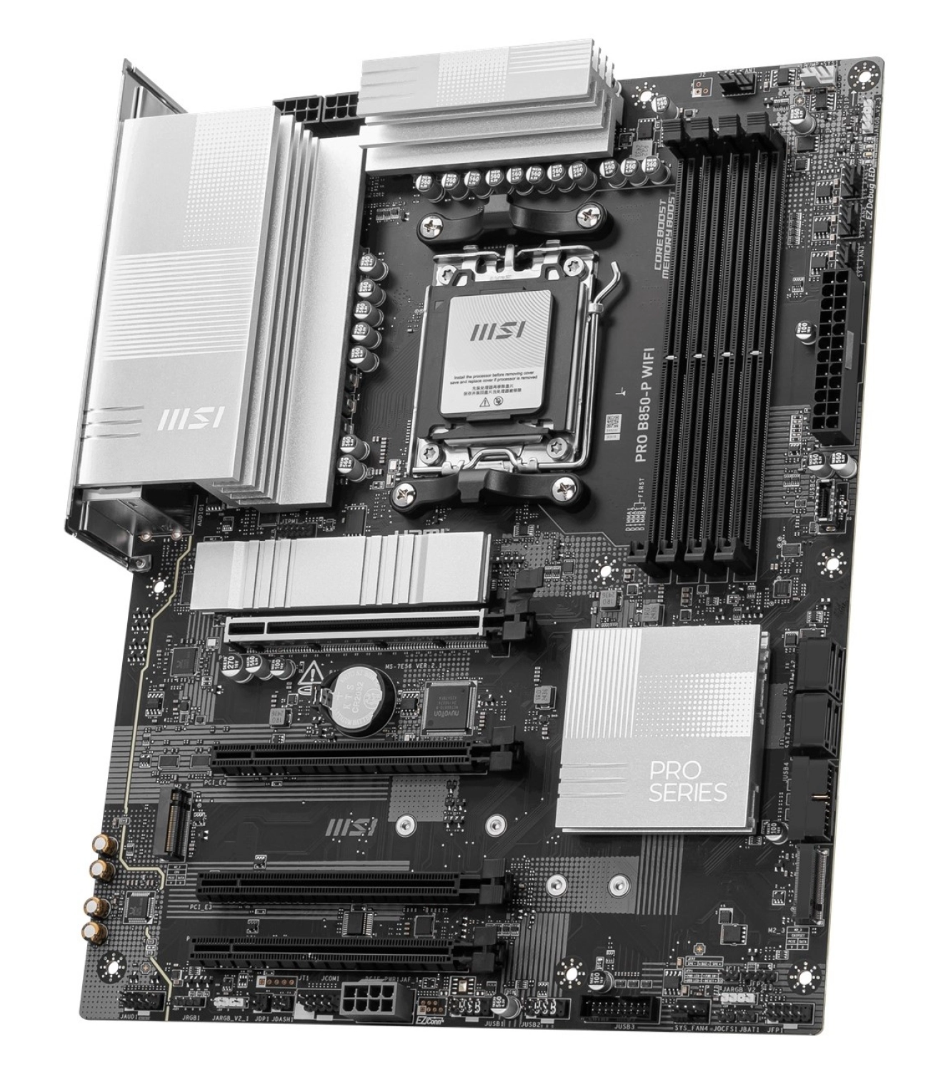 Msi Pro B850-P Wifi 8200Mhz (Oc) Ddr5 Soket Am5 M.2 Hdmi Atx Anakart - Görsel 2