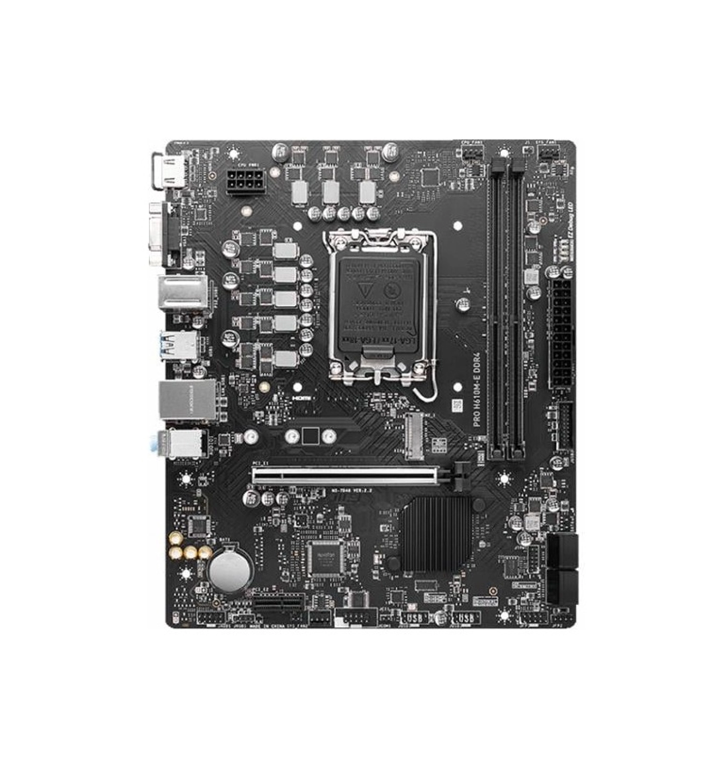 Msi Pro H610M-E 3200Mhz Ddr4 Soket 1700 M.2 Hdmi Vga Matx Anakart - Görsel 3
