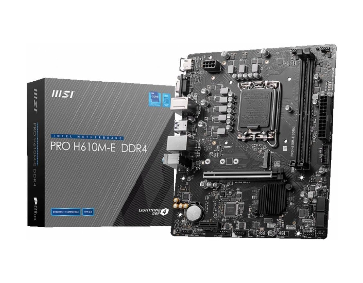 Msi Pro H610M-E 3200Mhz Ddr4 Soket 1700 M.2 Hdmi Vga Matx Anakart ürün görseli