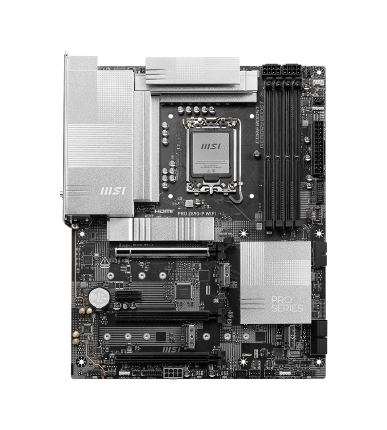 Msi Pro Z890-P Wıfı Soket 1851 Ddr5 9200Mhz(Oc) Usb 20Gbps 4Xm.2 1Xtb4 Hdmi Dısplay 5G Lan Wıfı 7 Atx - Görsel 4
