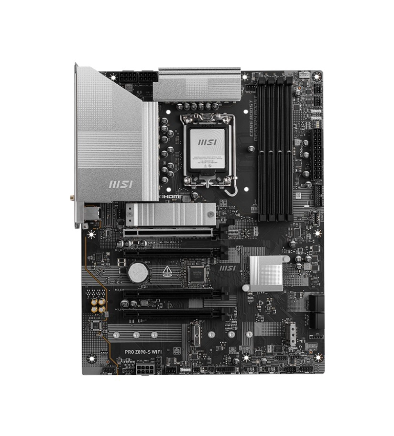 Msi Pro Z890-S Wıfı Soket 1851 Ddr5 8600Mhz(Oc) Usb 20Gbps3Xm.2 2Xtb4 Hdmi Dısplay 2.5G Lan Wıfı7 Atx ürün görseli