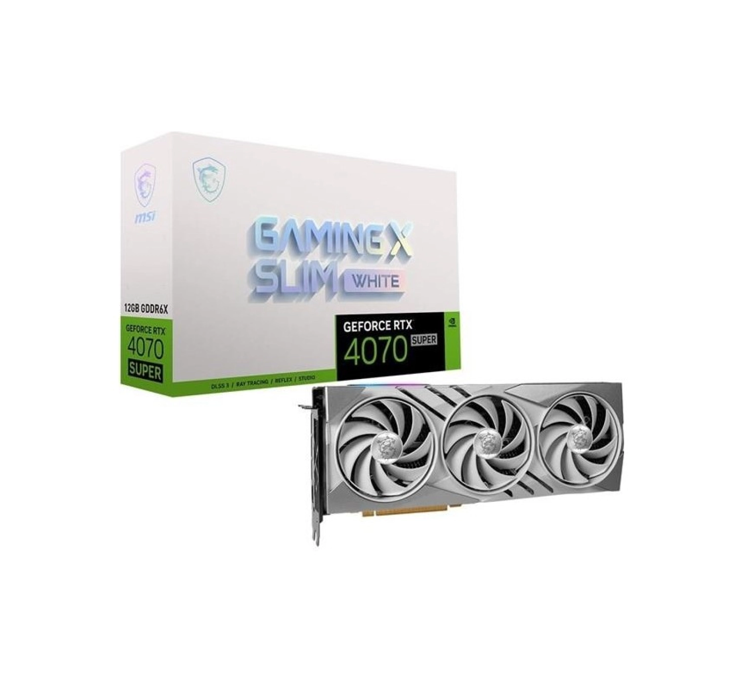 Msi Rtx4070 Super 12Gb Gaming X Slım Whıte 12G Gddr6X 192Bit Hdmi Dp Pcıe 4.0 ürün görseli