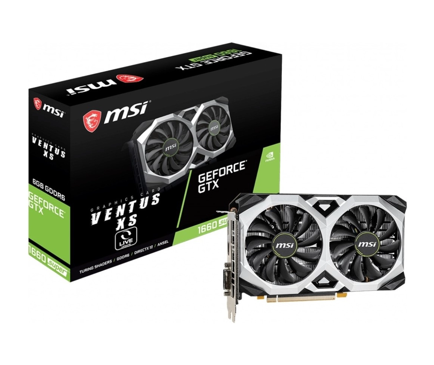 Msi Super Ventus Xs Gtx1660S 6Gb Gddr6 192Bit ürün görseli